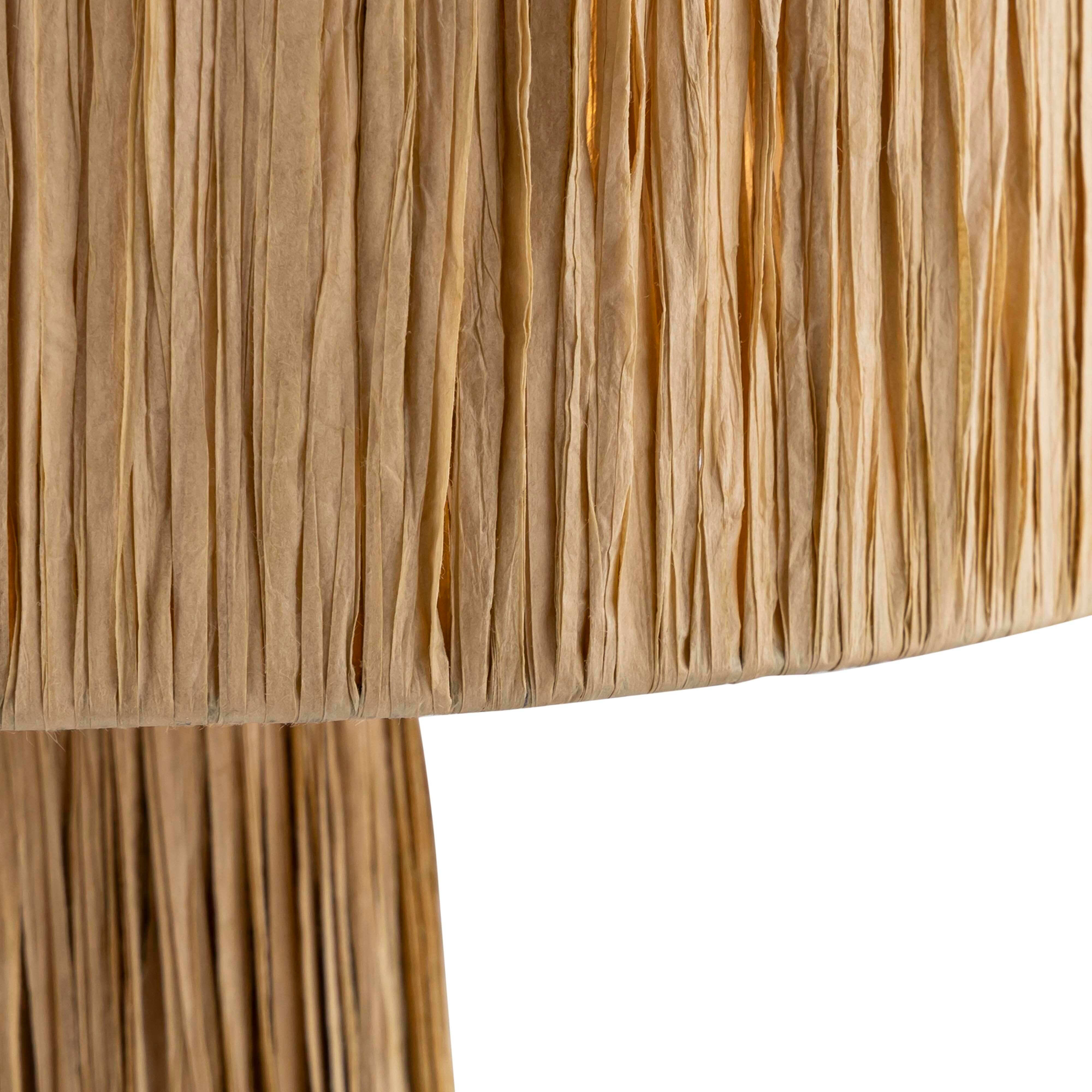 Shelby Shelby Rafia Natural Table Lamp, Brown, large