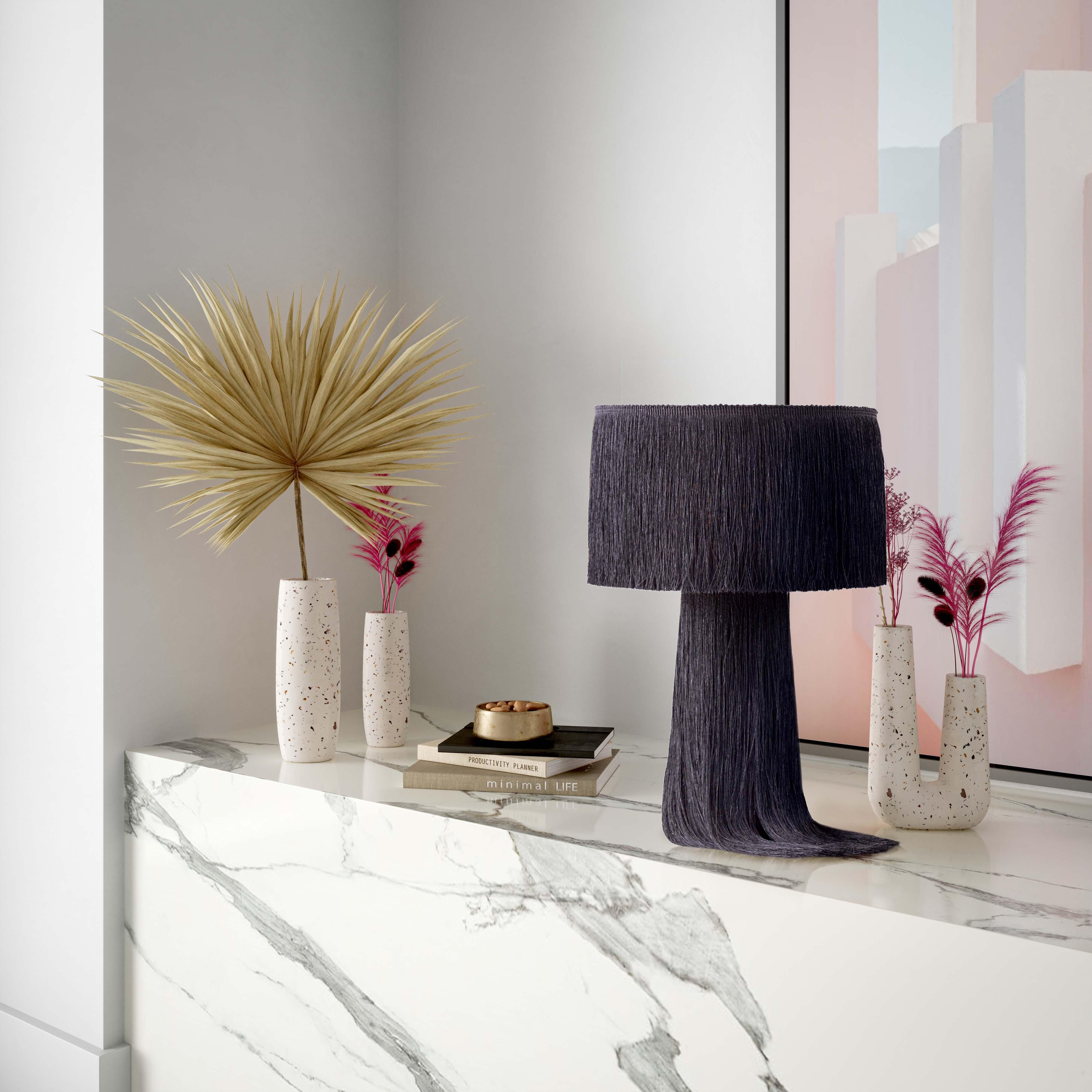 Atolla Atolla Black Tassel Table Lamp, Black, rollover