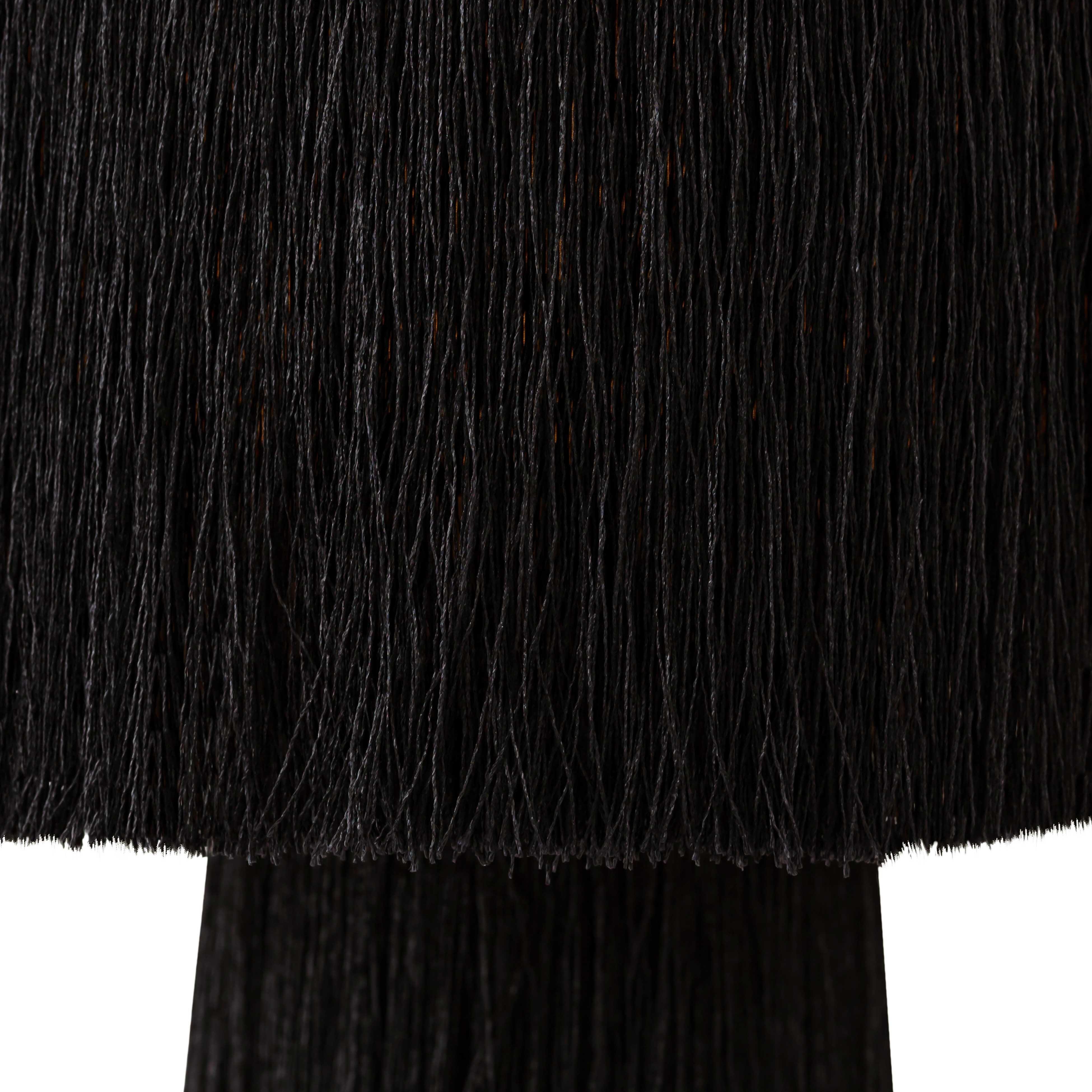 Atolla Atolla Black Tassel Table Lamp, Black, large