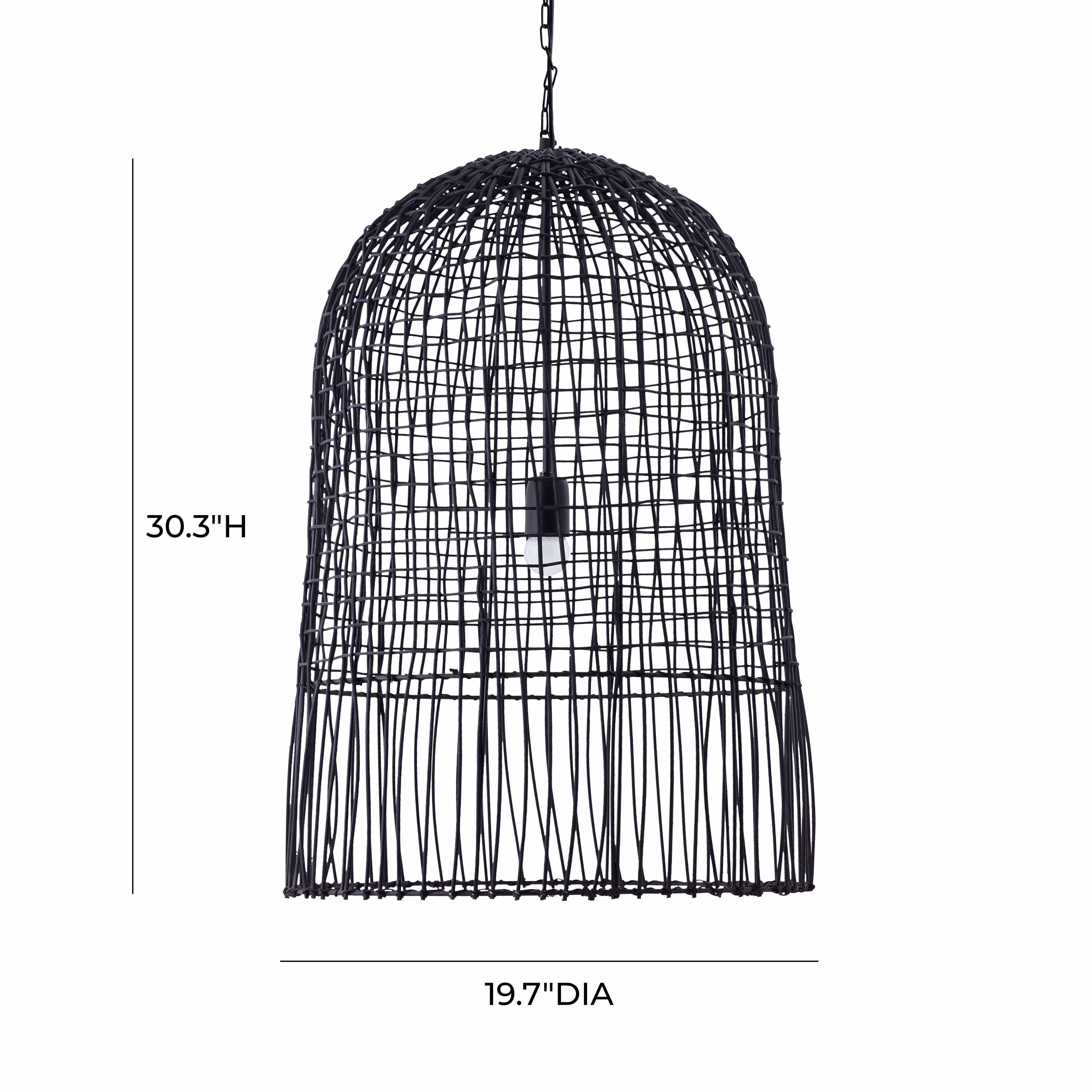 Effie Effie Rattan Chandelier, , large