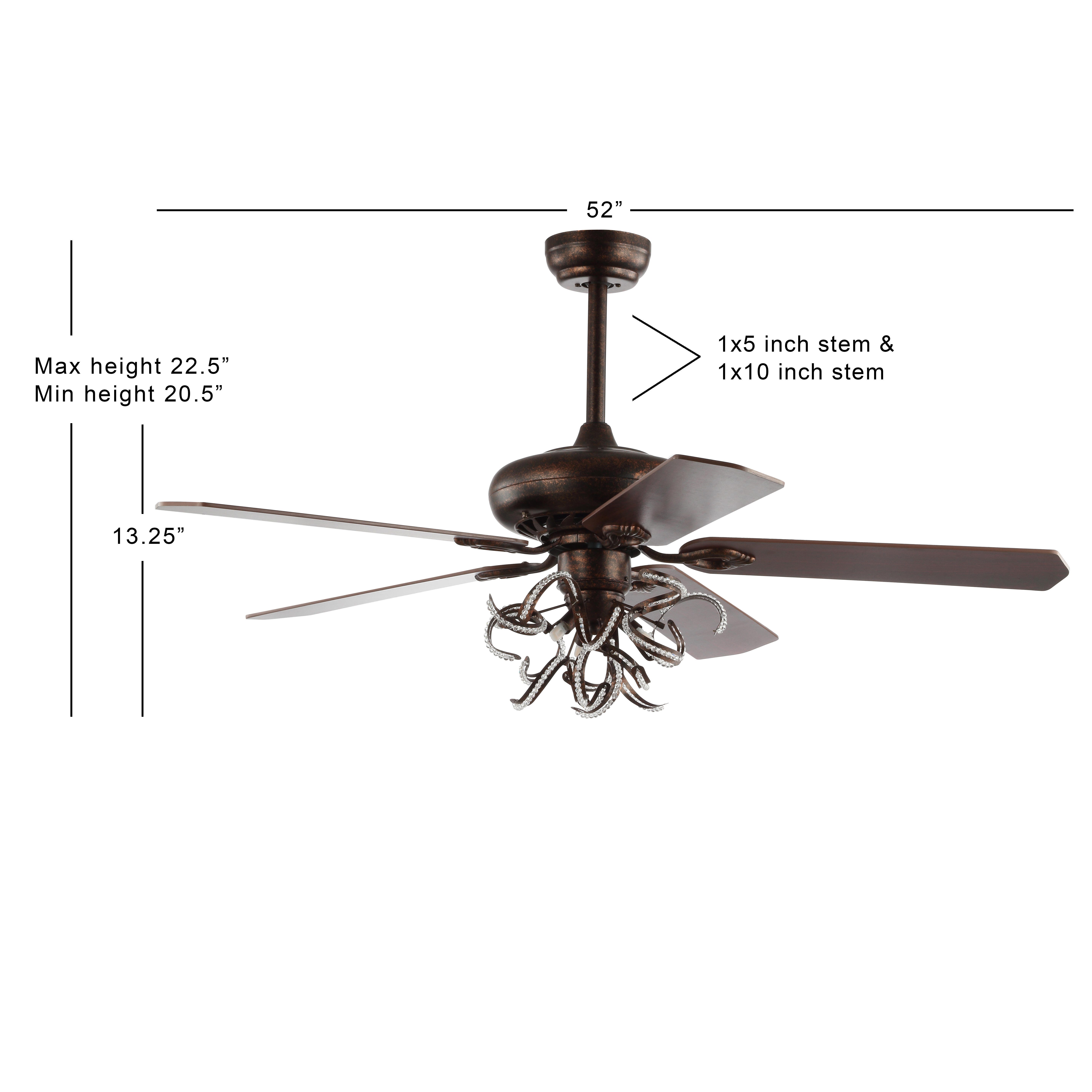 Safavieh Sensa Ceiling Light Fan, , large
