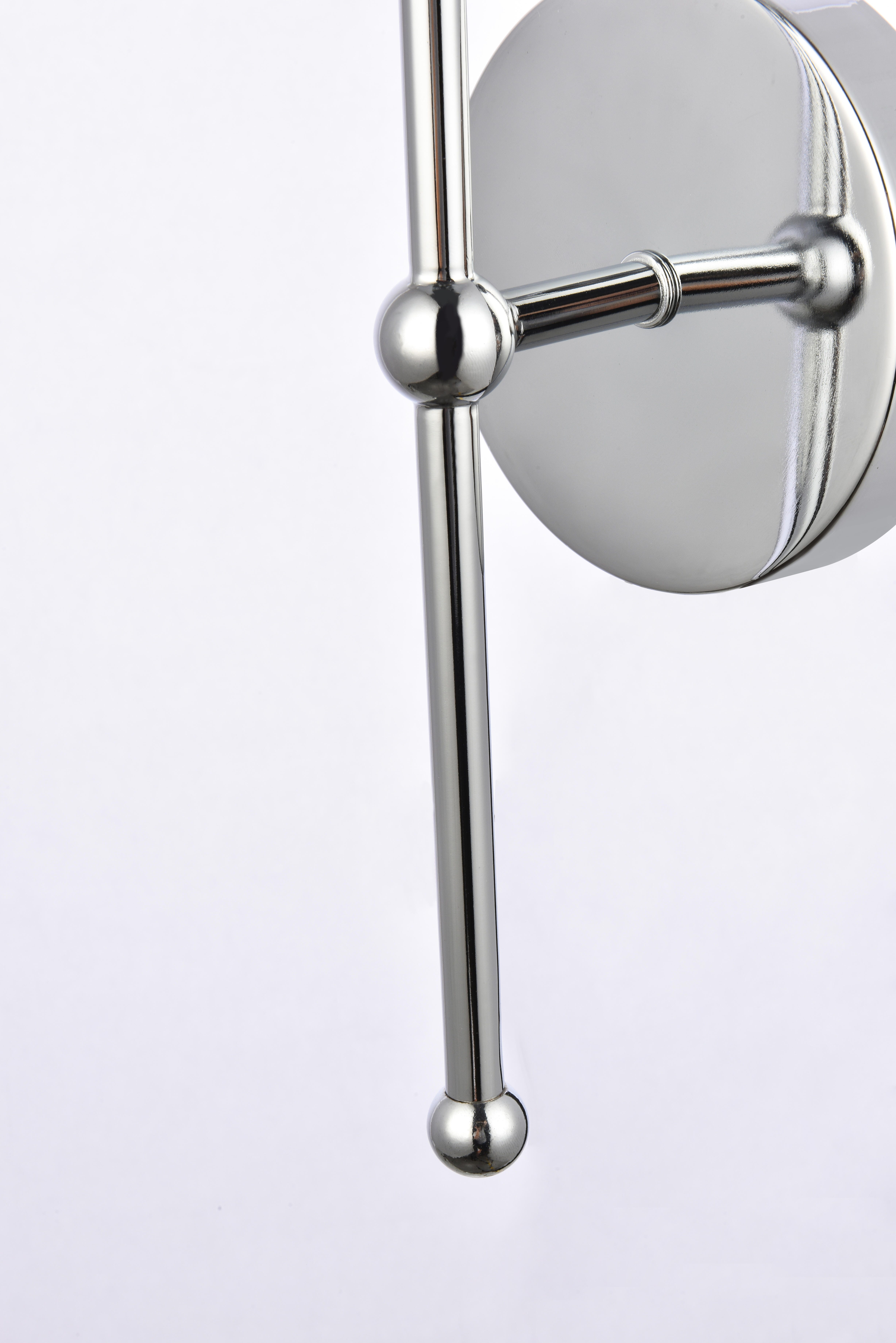 Keely 1 Light Chrome Wall Sconce, Chrome, large