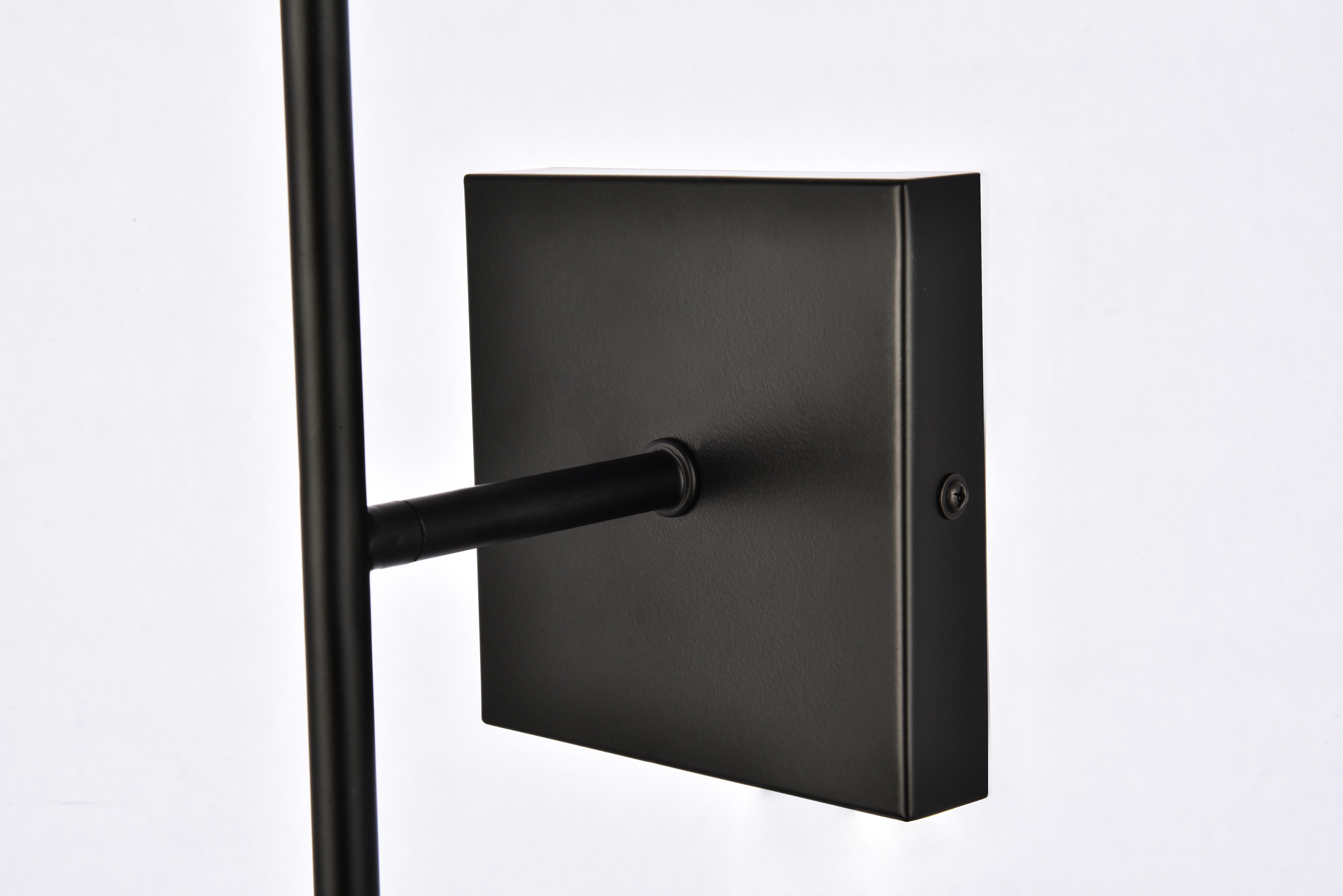 Neri 2 Lights Black And Clear Glass Wall Sconce, Black/Clear, large