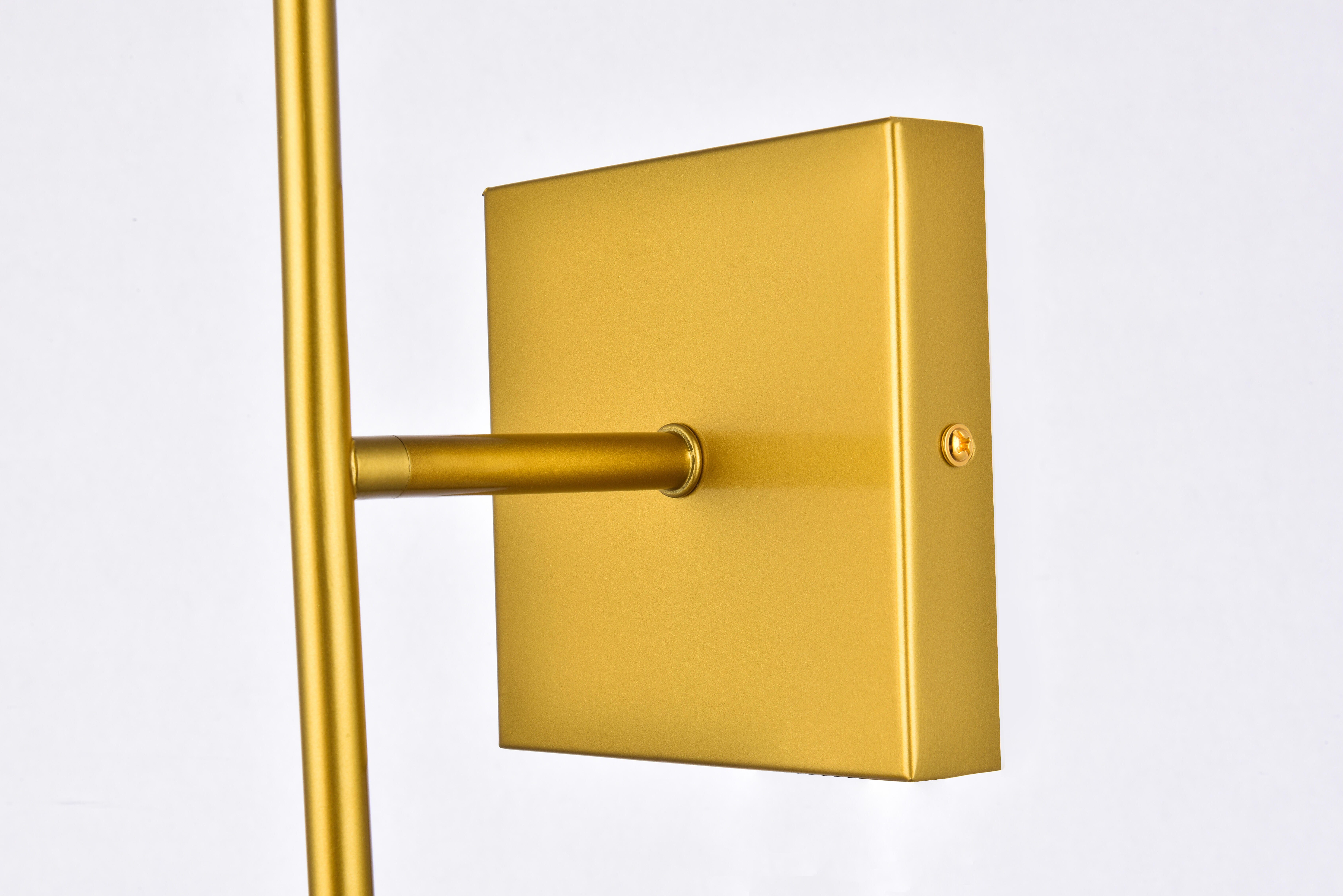 Neri 2 Lights Brass And Clear Glass Wall Sconce, Brass/Clear, large