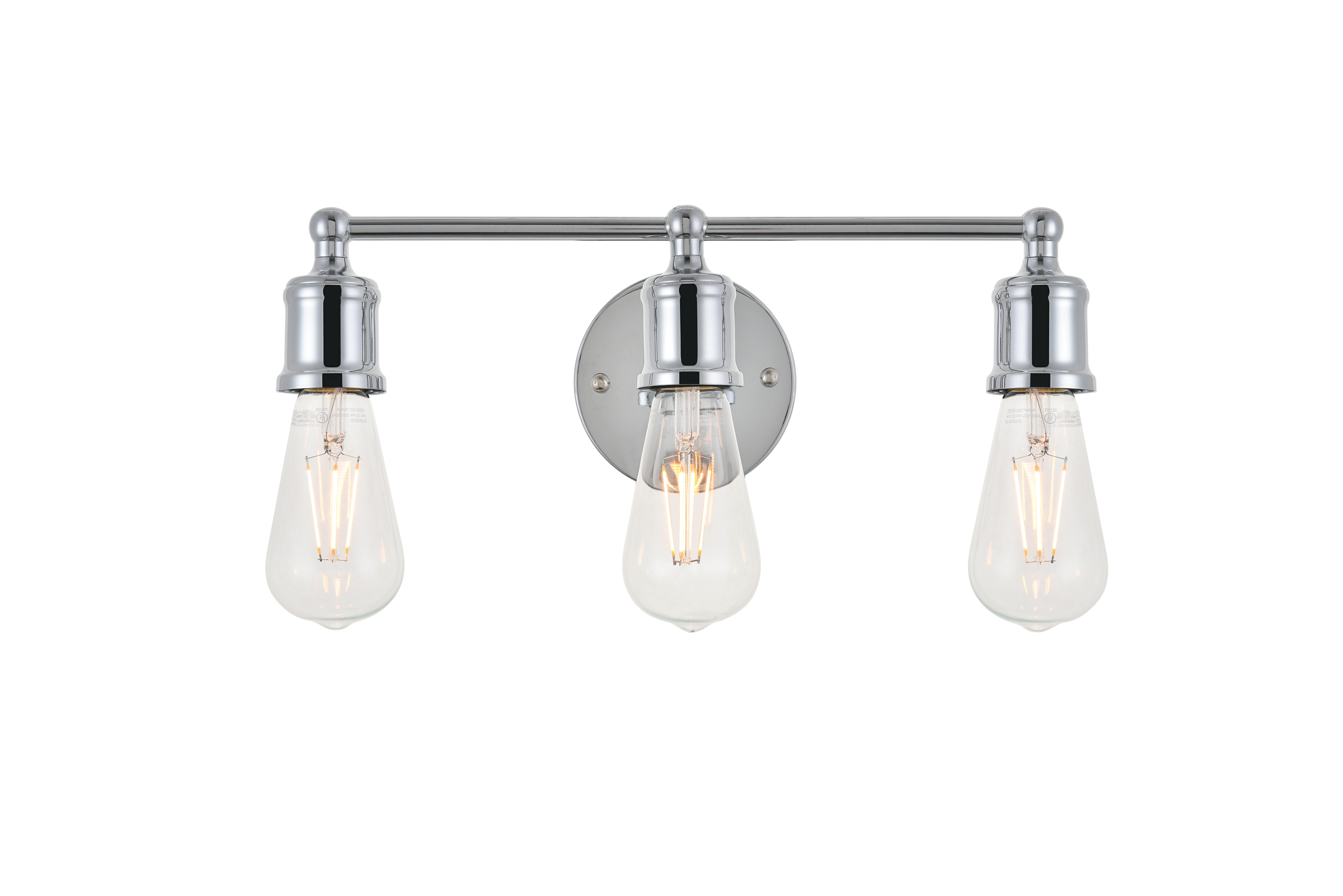 Serif 3 Light Chrome Wall Sconce, , large