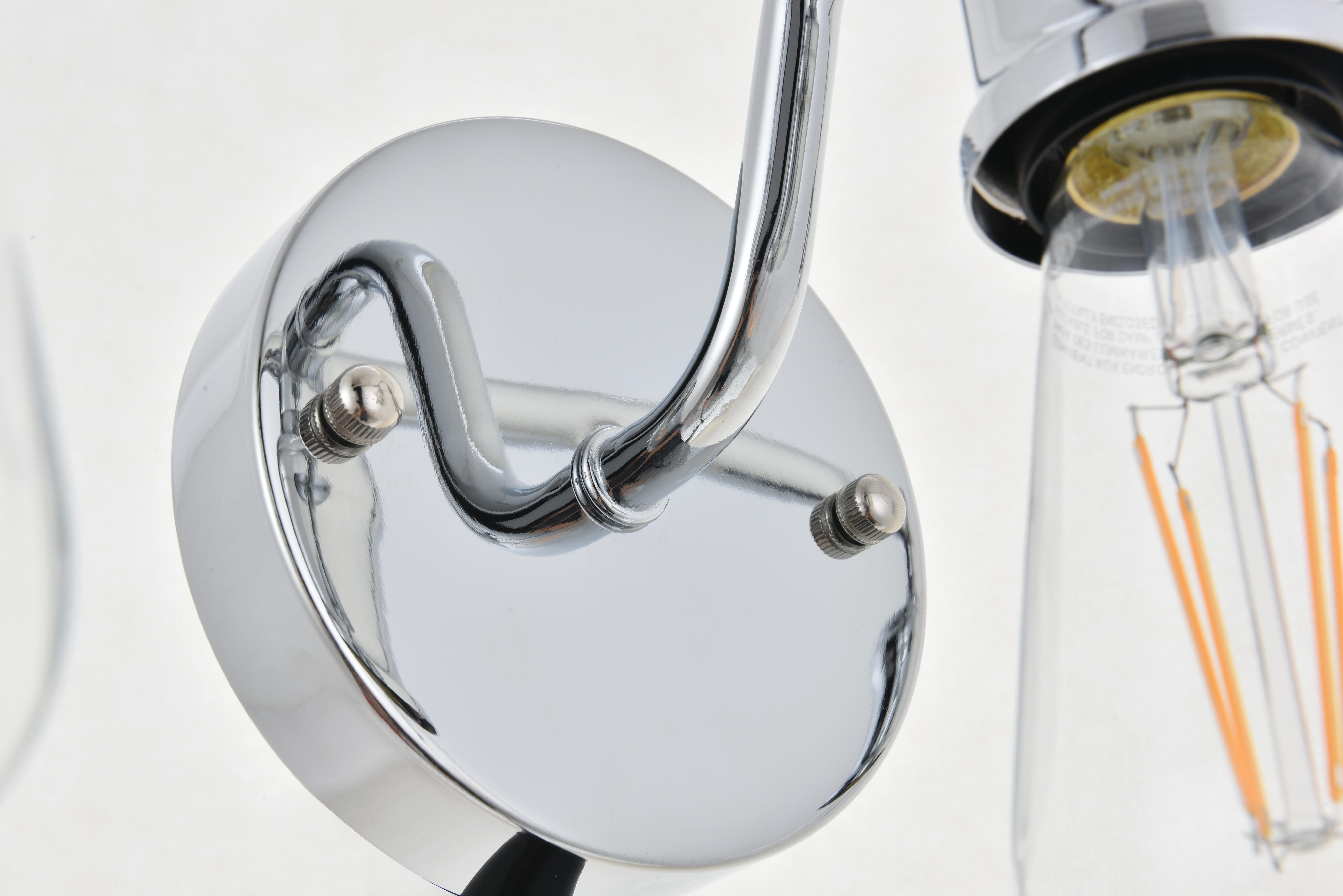 Serif 3 Light Chrome Wall Sconce, , large