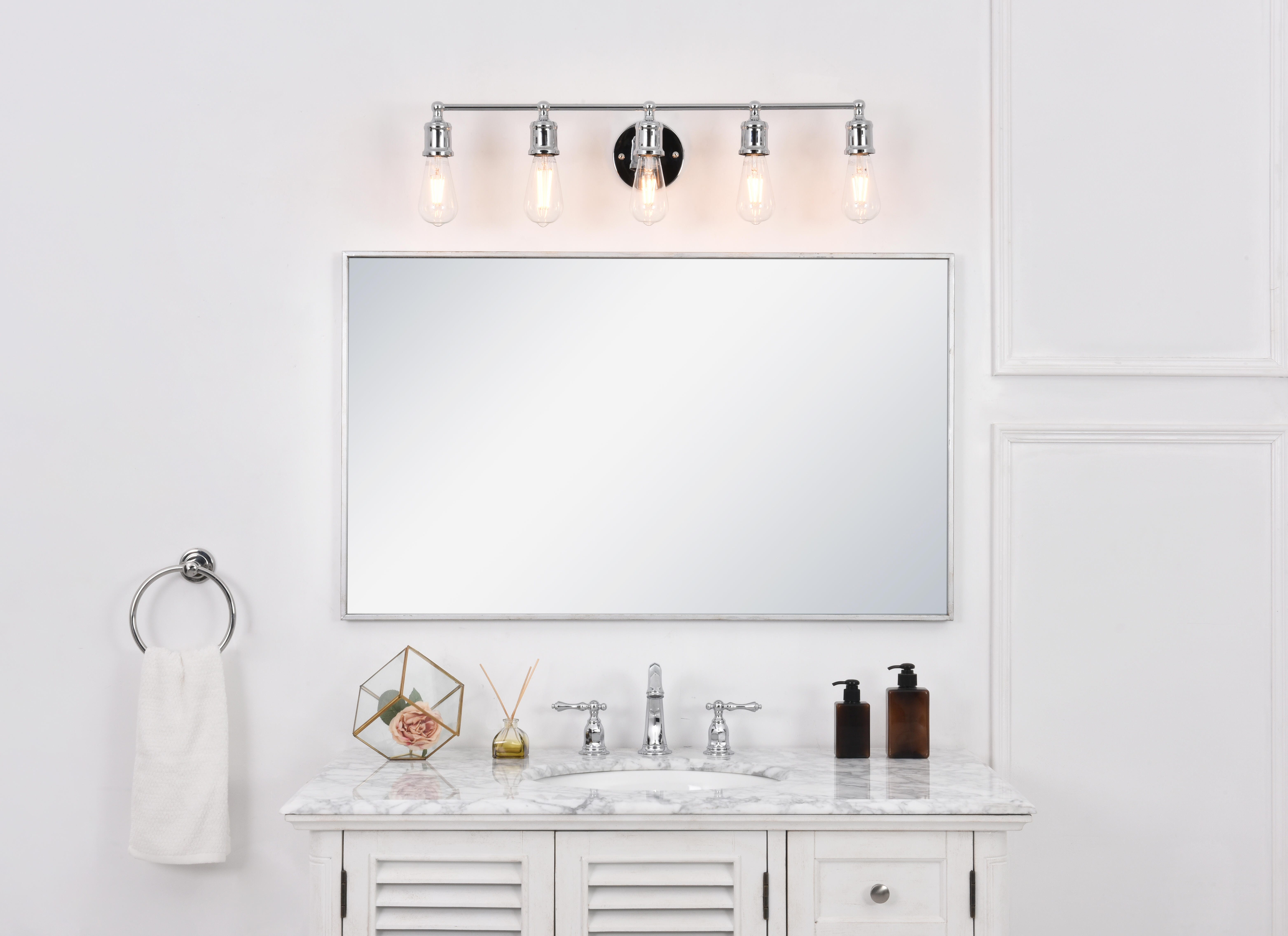 Serif 5 Light Chrome Wall Sconce, , rollover