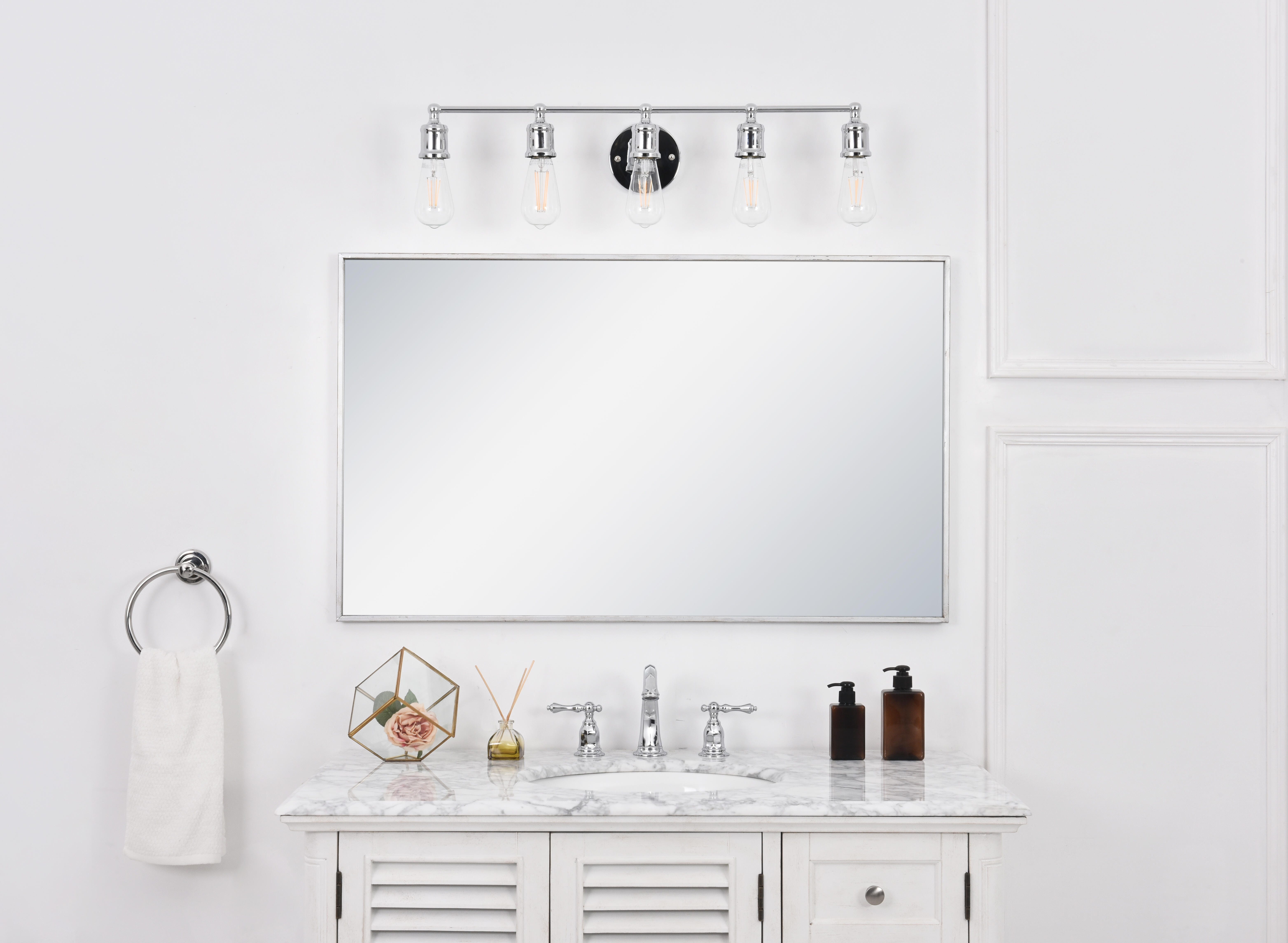 Serif 5 Light Chrome Wall Sconce, , large