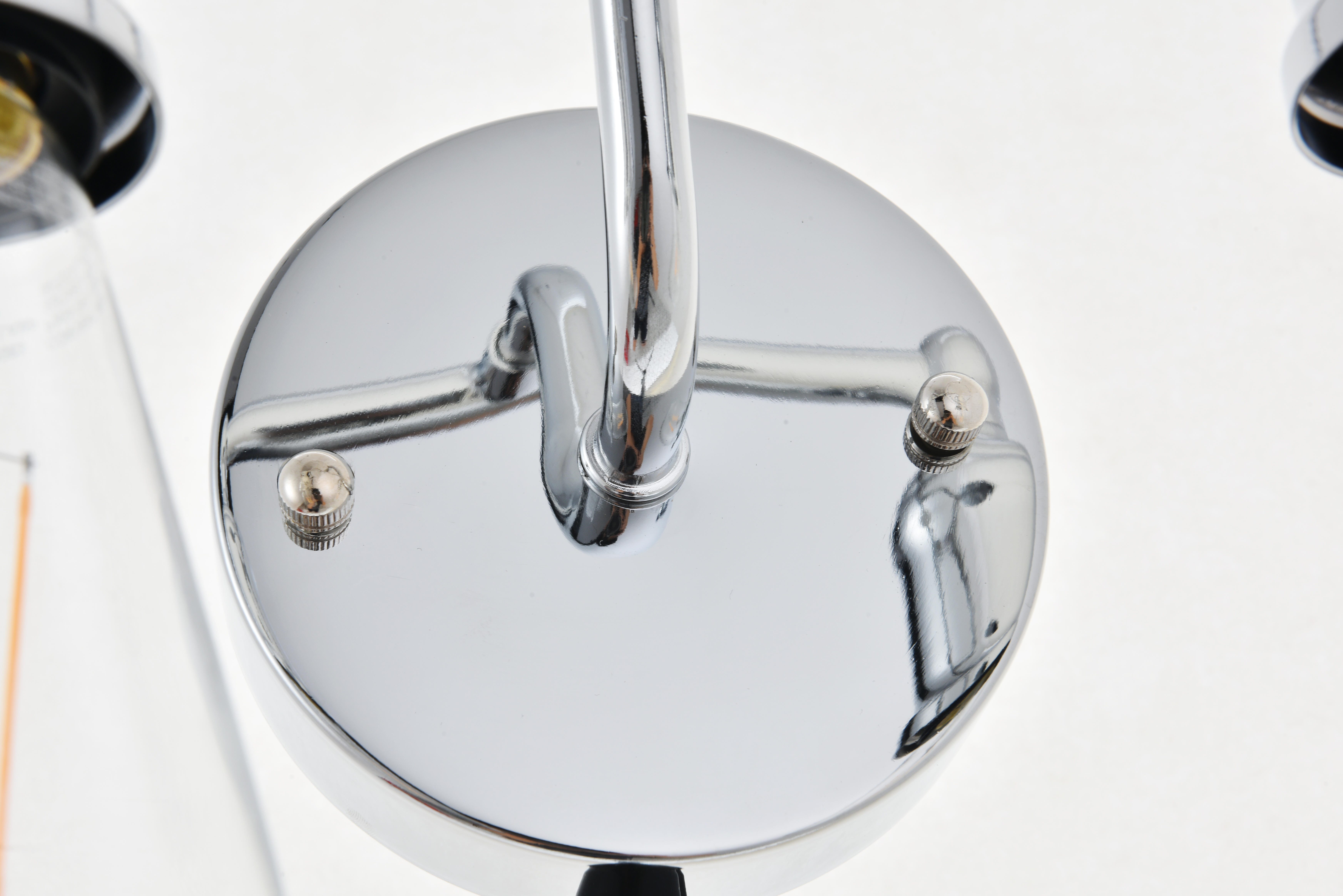 Serif 2 Light Chrome Wall Sconce, Chrome, large