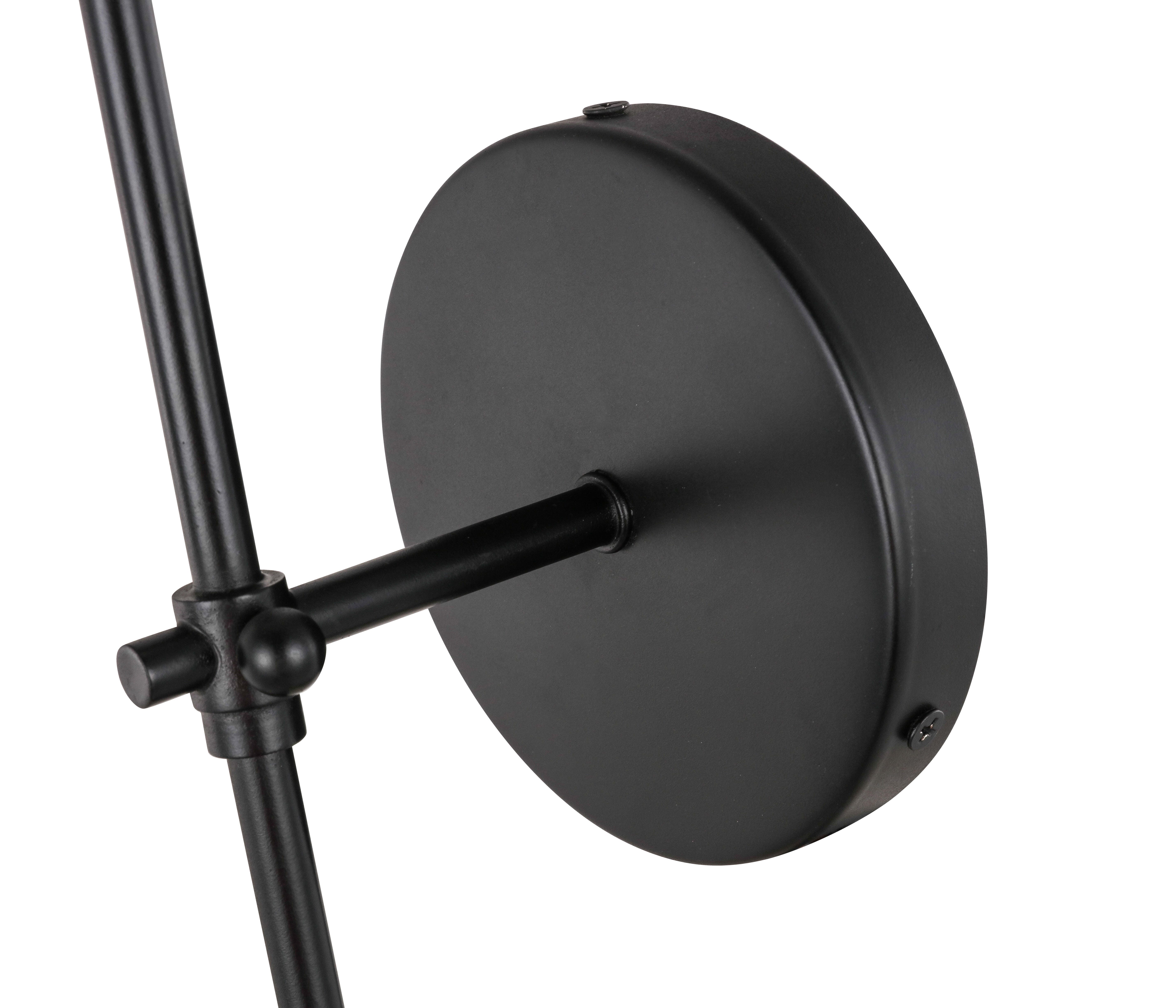 Mel 1 Light Black And White Shade Wall Sconce, Black/White, large