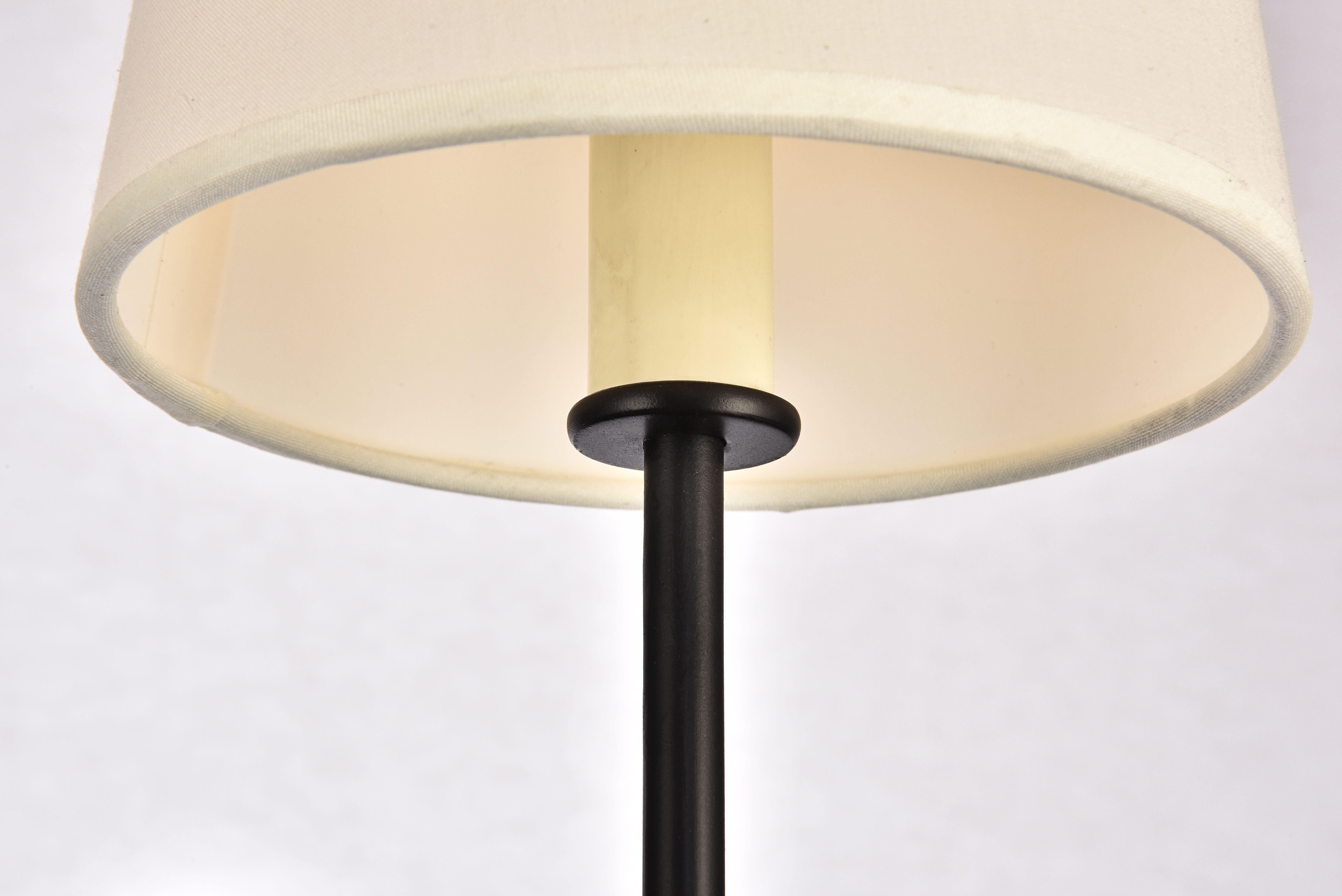 Mel Collection Wall Sconce D5.5 H15 Lt:1 Black Finish, Black, large
