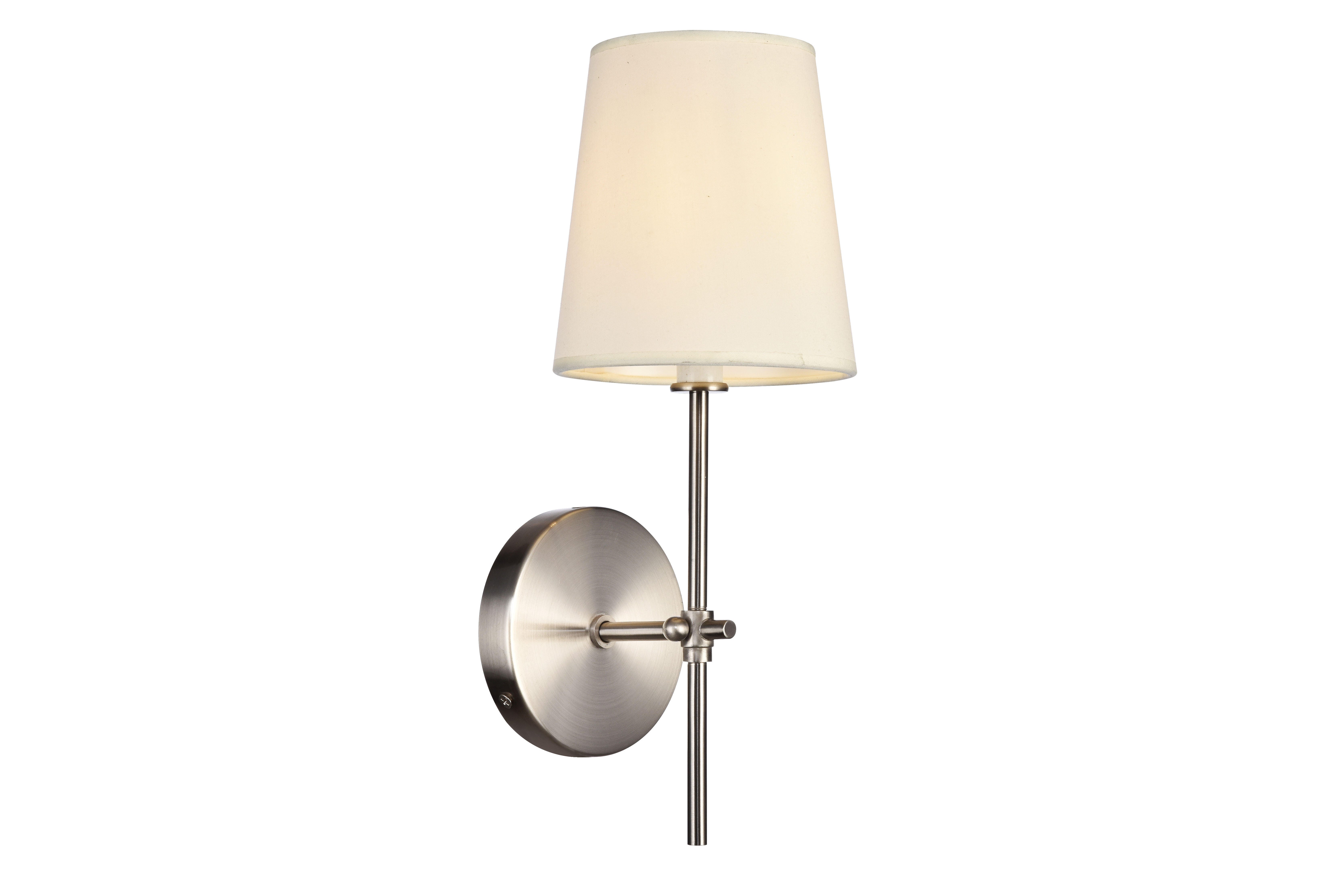 Mel Collection Wall Sconce D5.5 H15 Lt:1 Burnished Nickel Finish, Burnished Nickel, large
