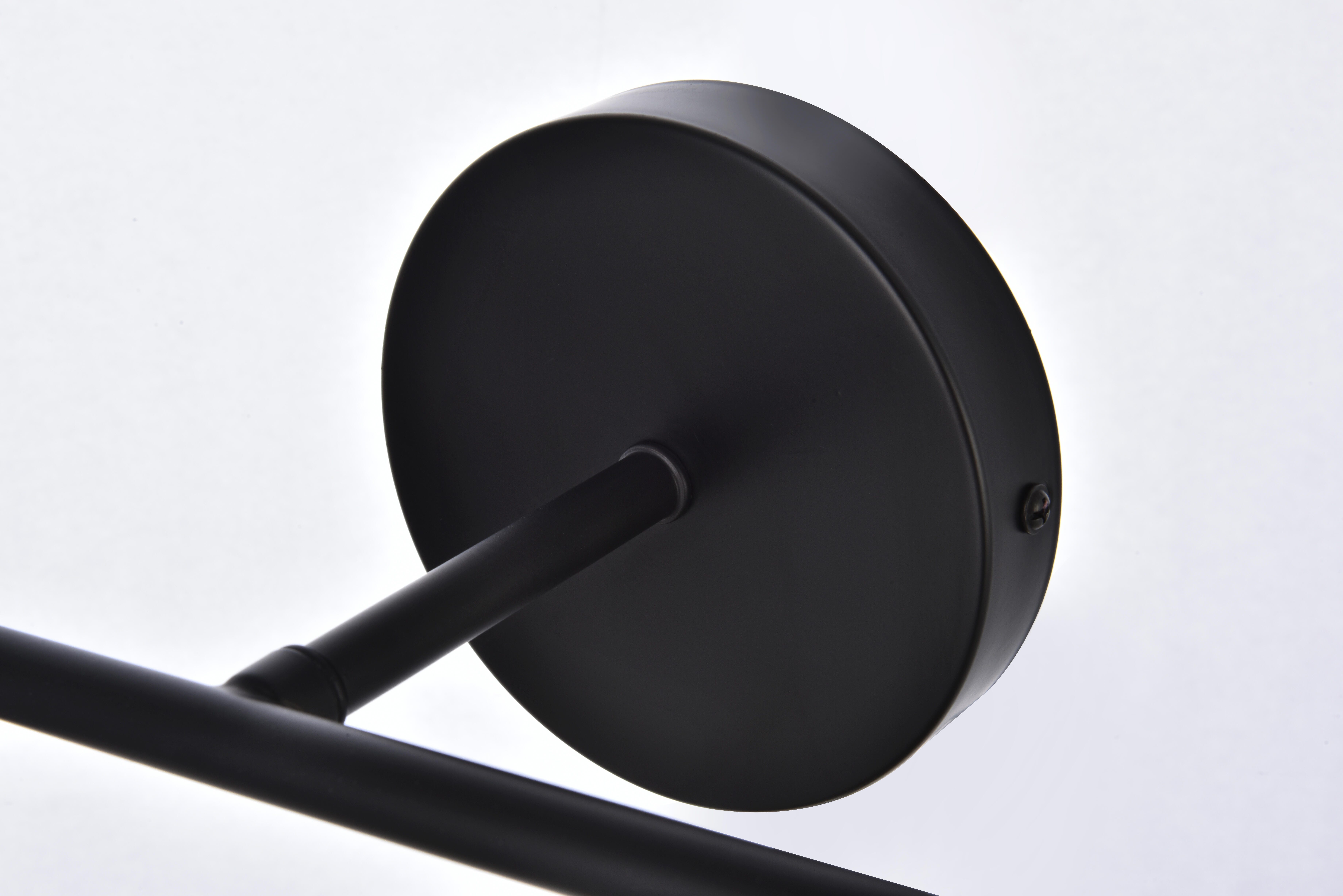 Hanson 4 Lights Bath Sconce In Black With Frosted Shade, Black/Frosted, large