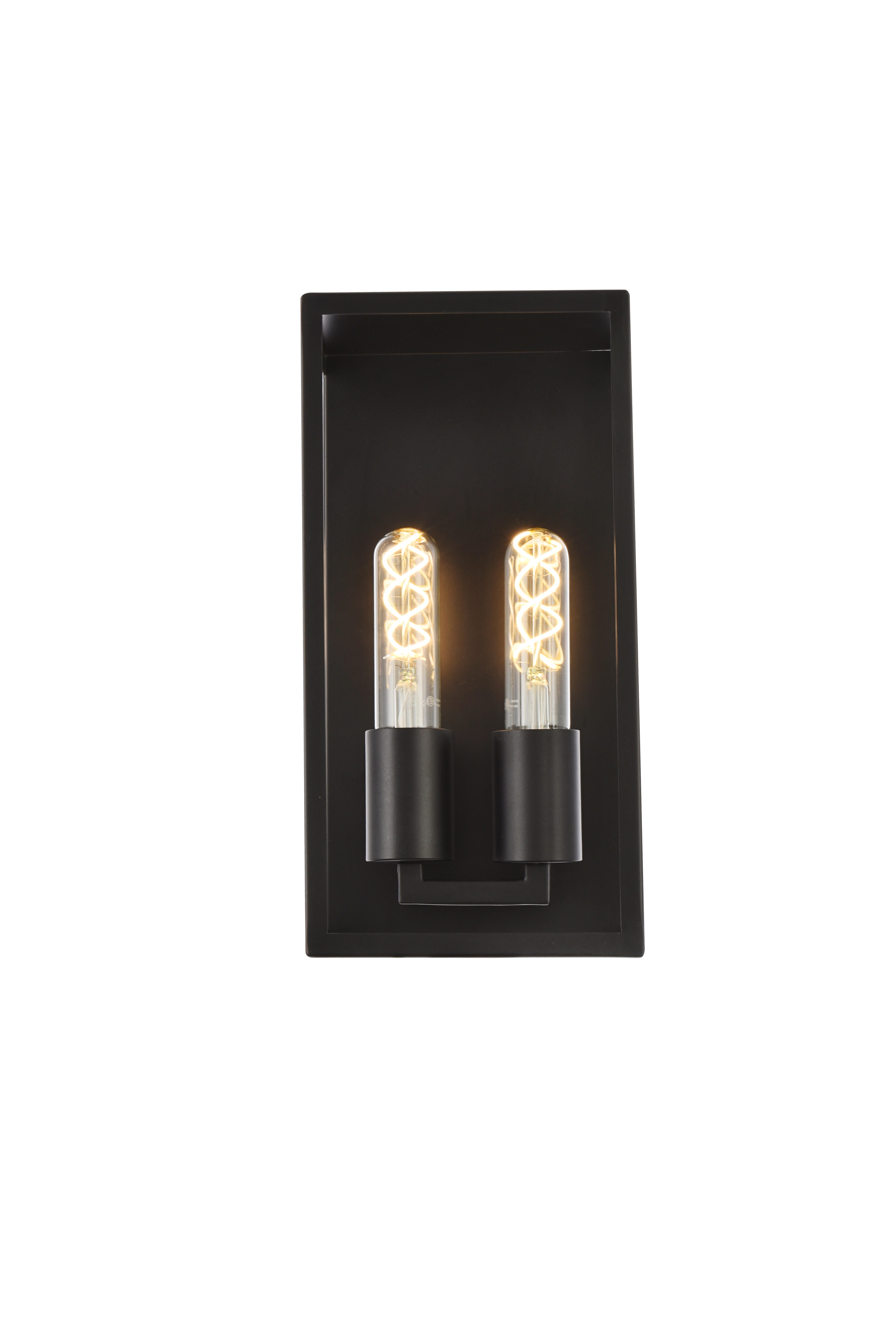 Voir 2 Lights Wall Sconce In Black, , large