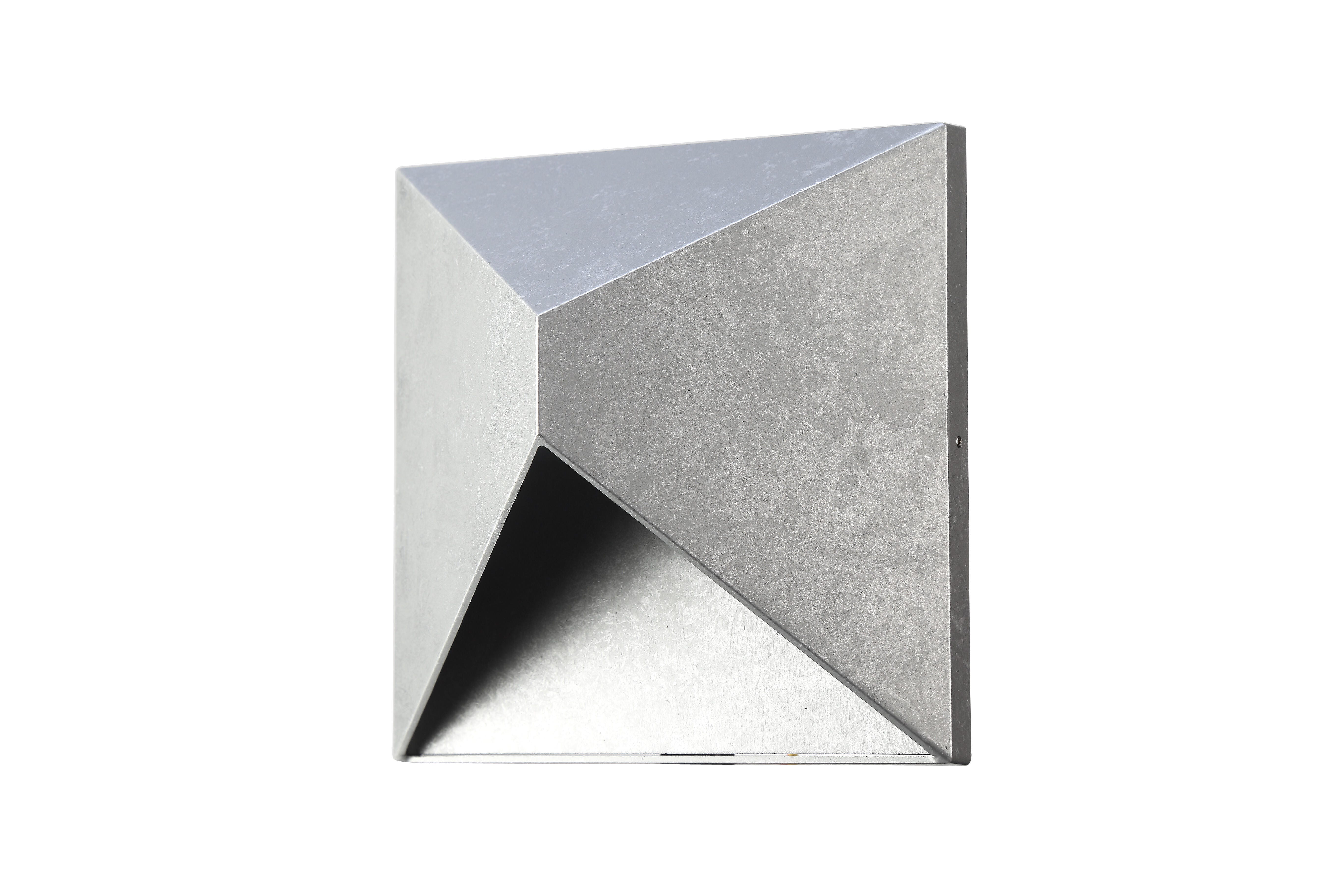 Led Outdoor Wall Lamp 600Lm 3000Ksilver Finish Acrylic Lens, Silver, large