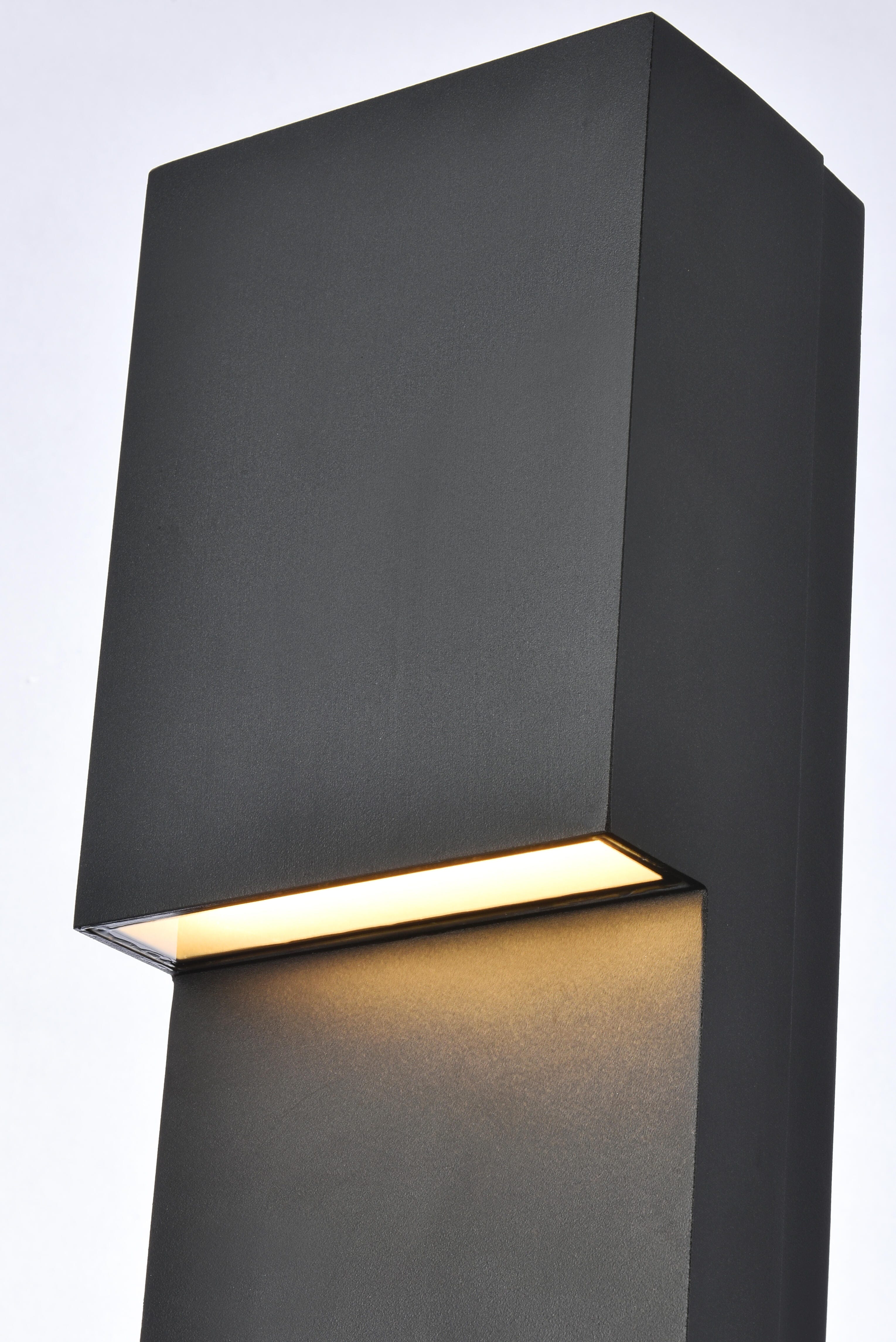 Raine Integrated Led Wall Sconce In Black, , large