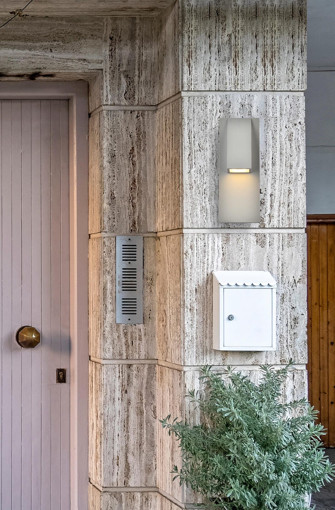 Raine Integrated Led Wall Sconce In Silver, , rollover