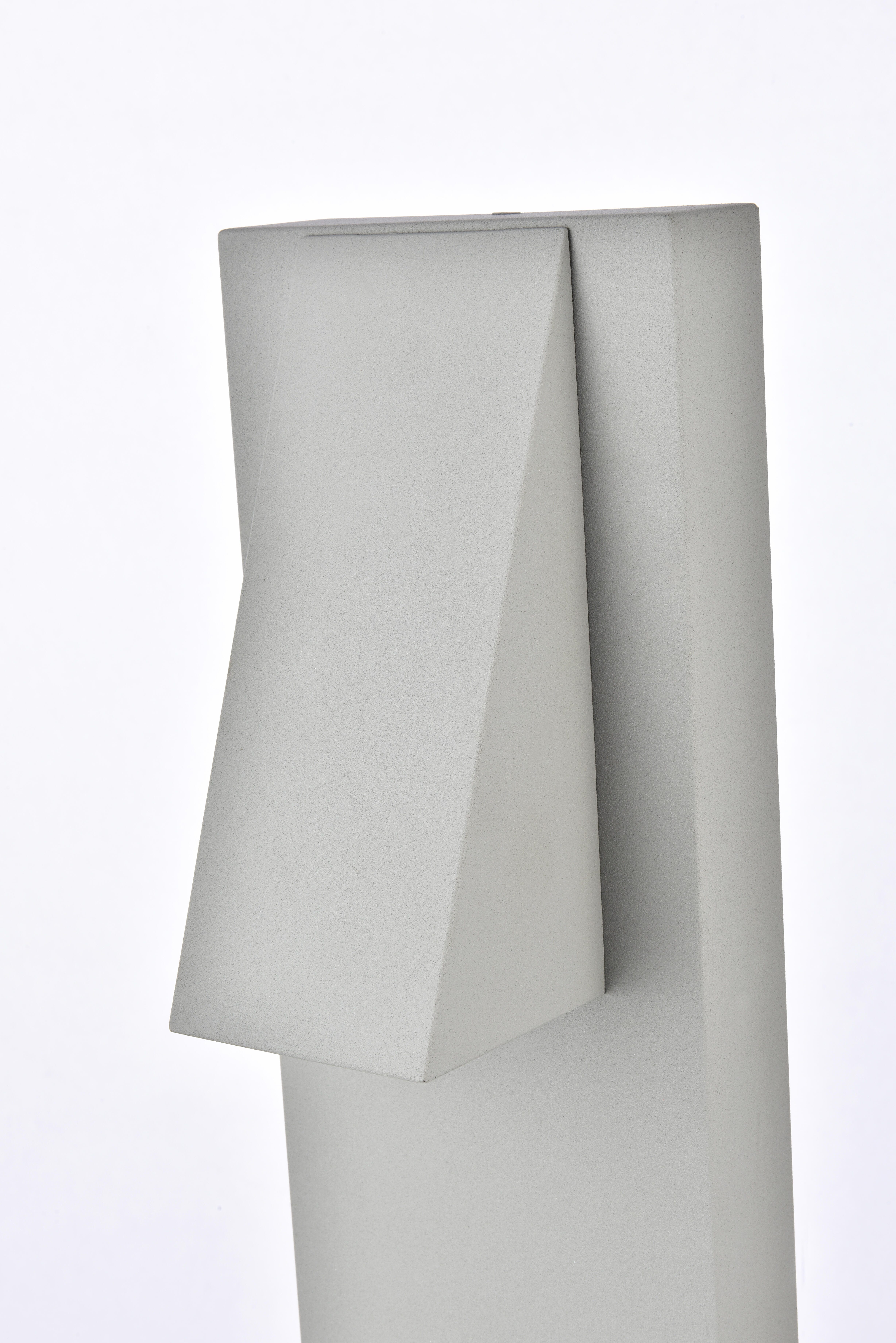 Raine Integrated Led Wall Sconce In Silver, , large