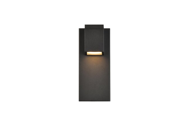 Raine Integrated Led Wall Sconce In Black, Black