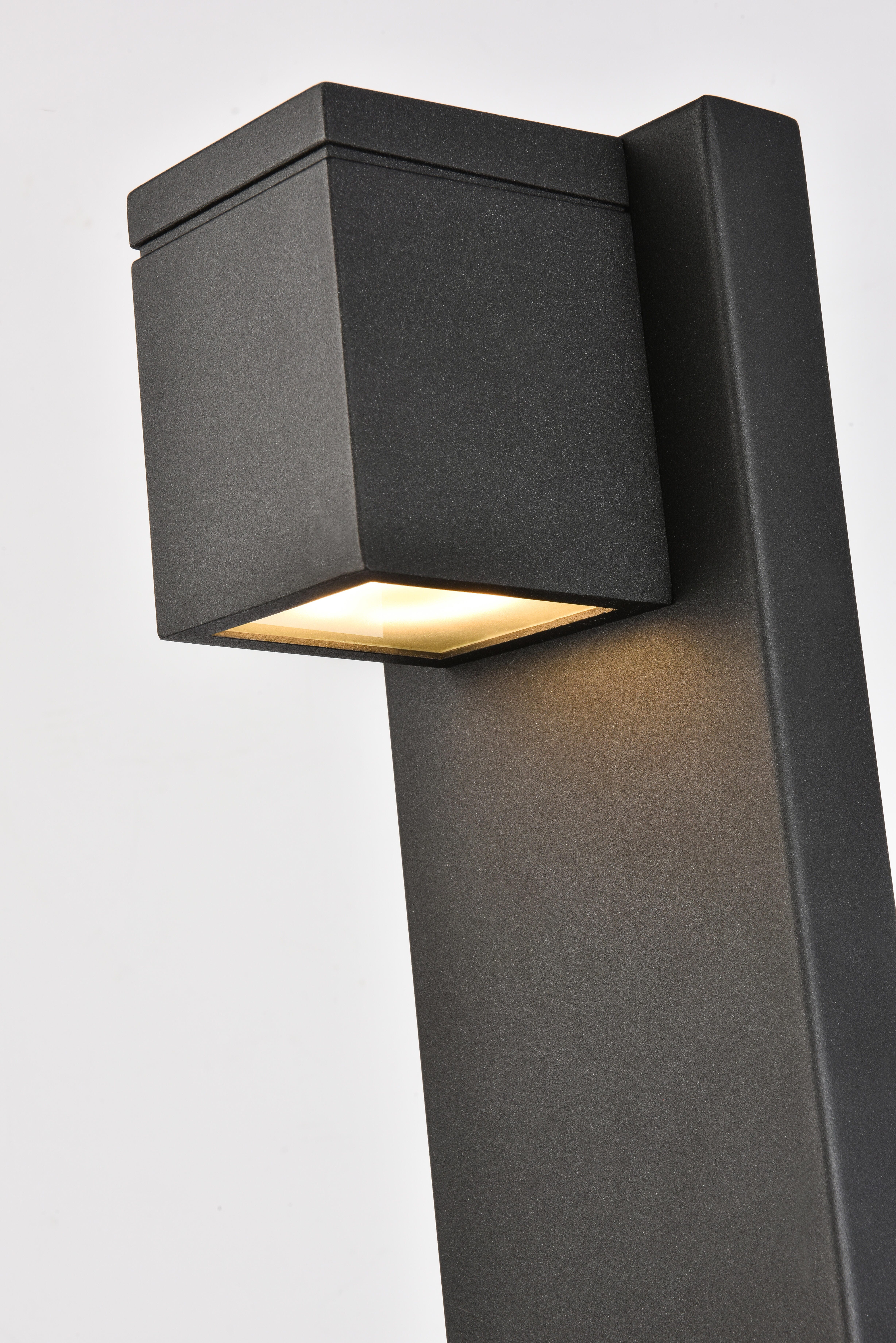 Raine Integrated Led Wall Sconce In Black, Black, large
