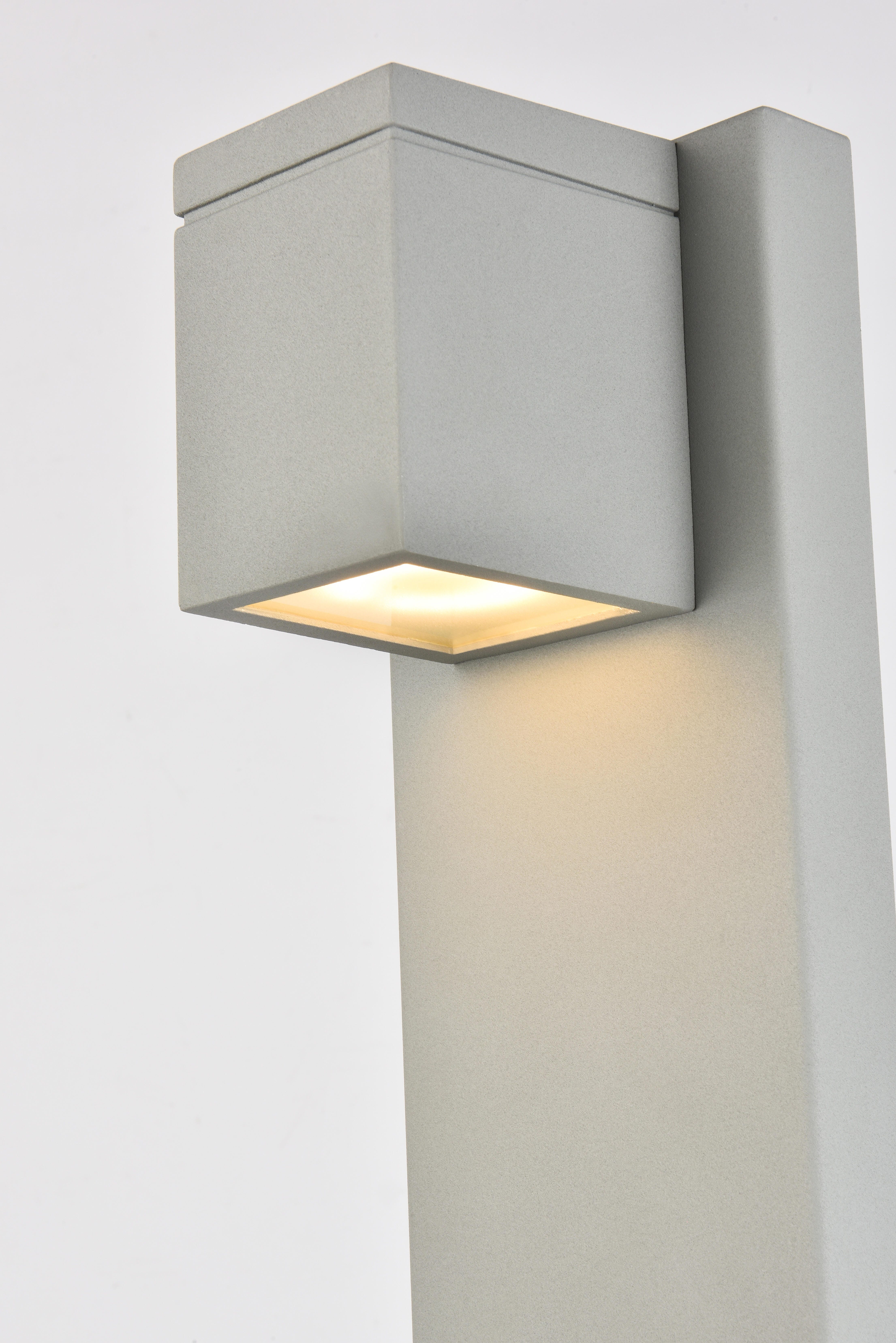 Raine Integrated Led Wall Sconce In Silver, Silver, large