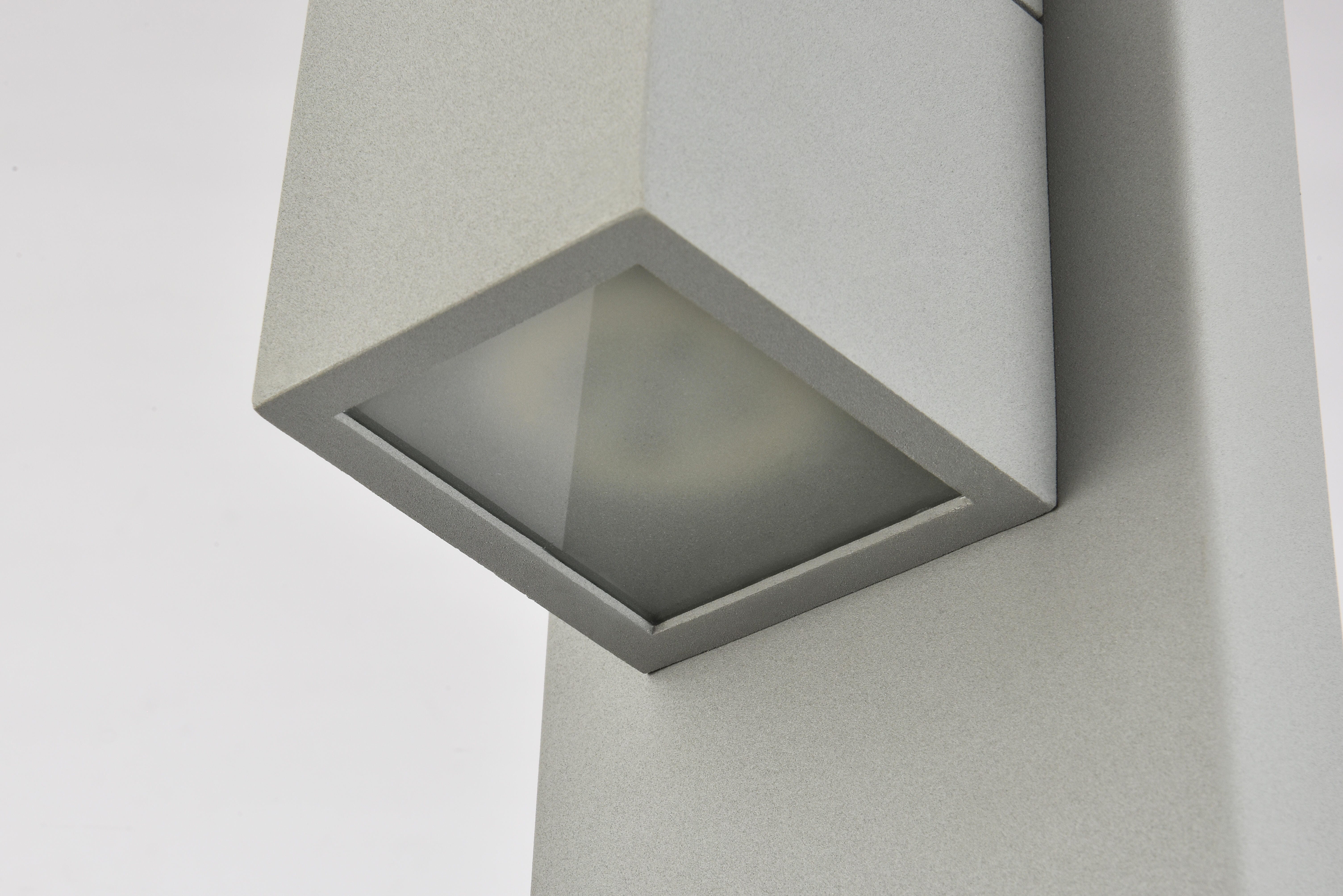 Raine Integrated Led Wall Sconce In Silver, Silver, large
