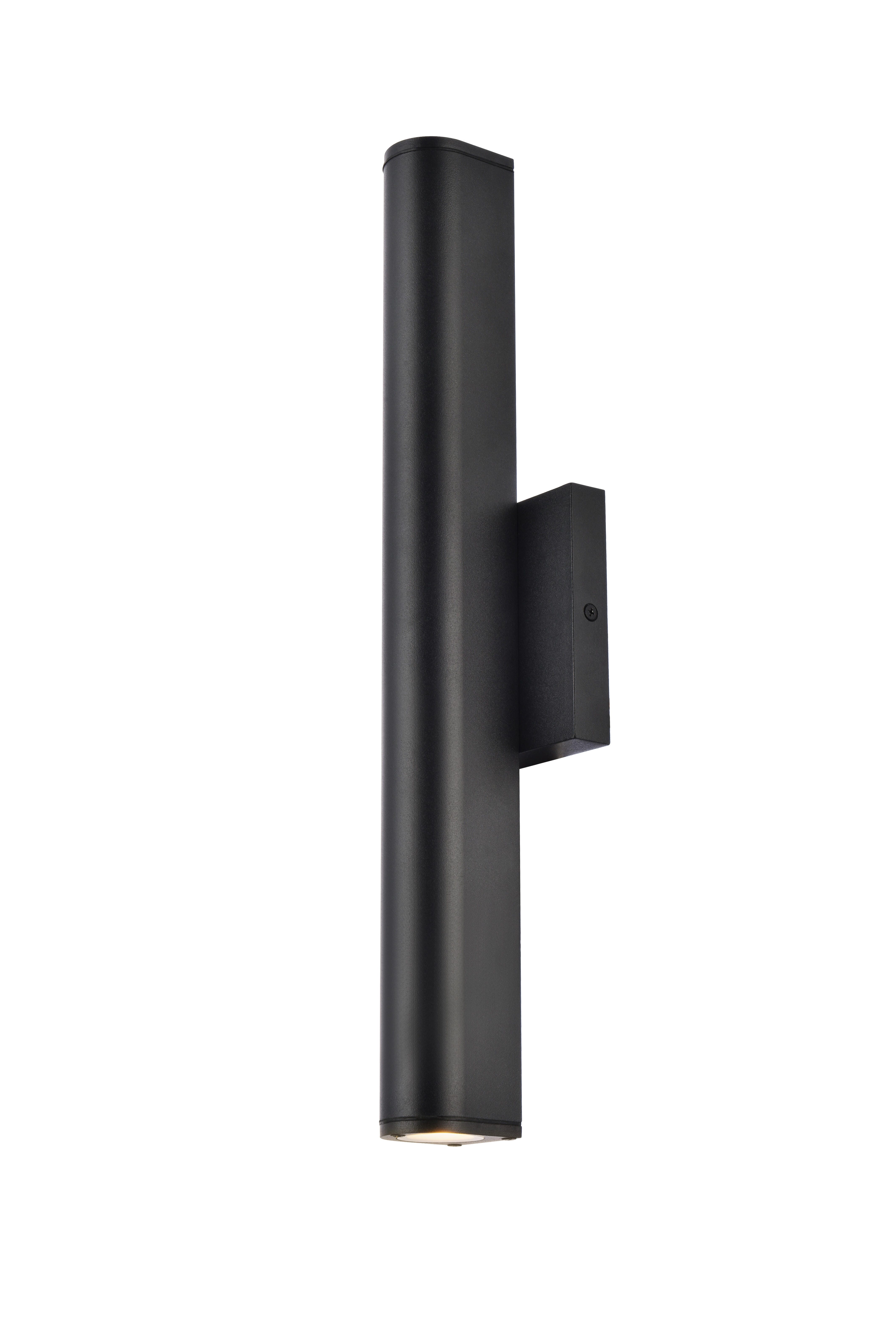 Raine Integrated Led Wall Sconce In Black, Black, large