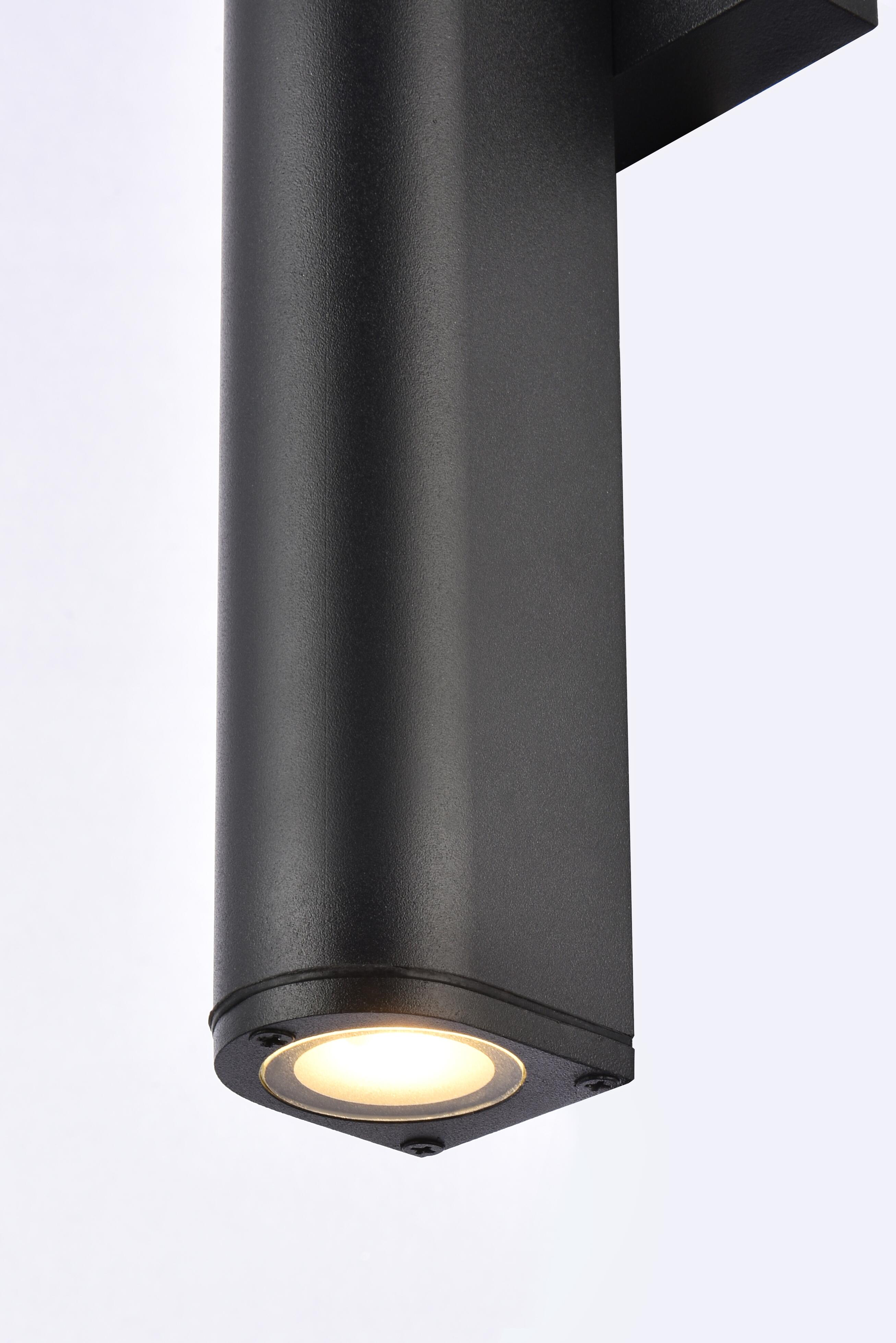 Raine Integrated Led Wall Sconce In Black, Black, large