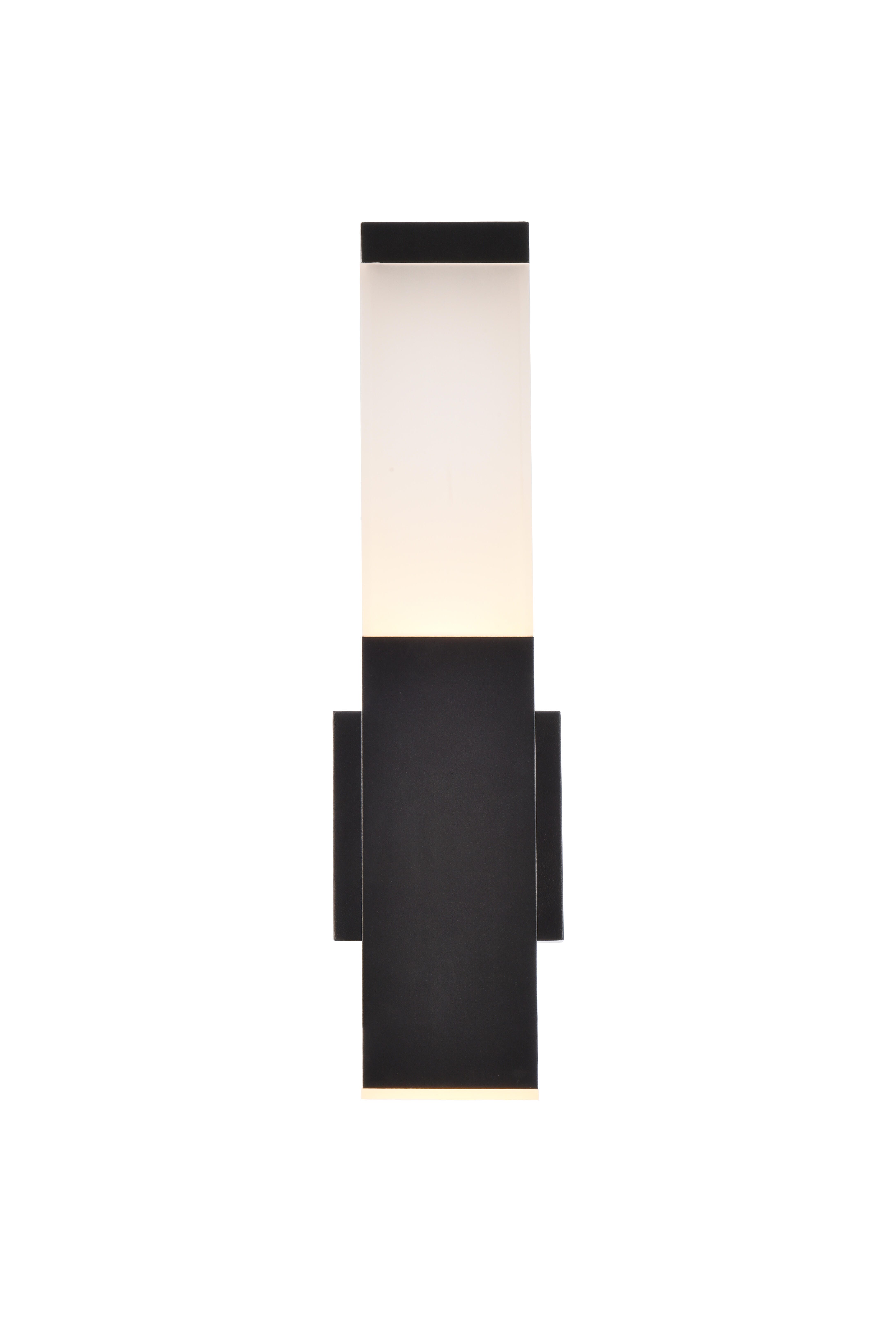 Raine Integrated Led Wall Sconce In Black, , large