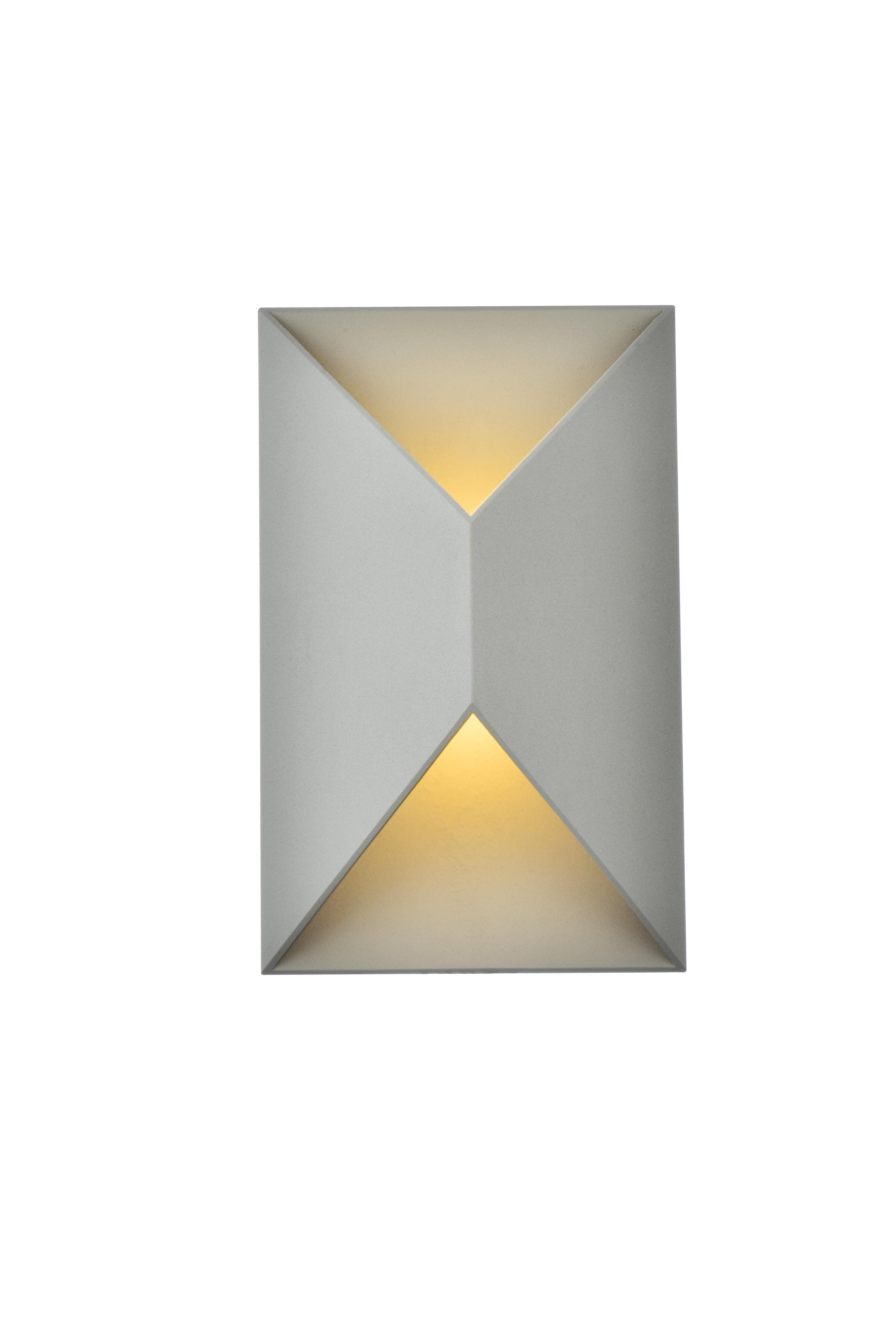 Raine Integrated Led Wall Sconce In Silver, Silver, large