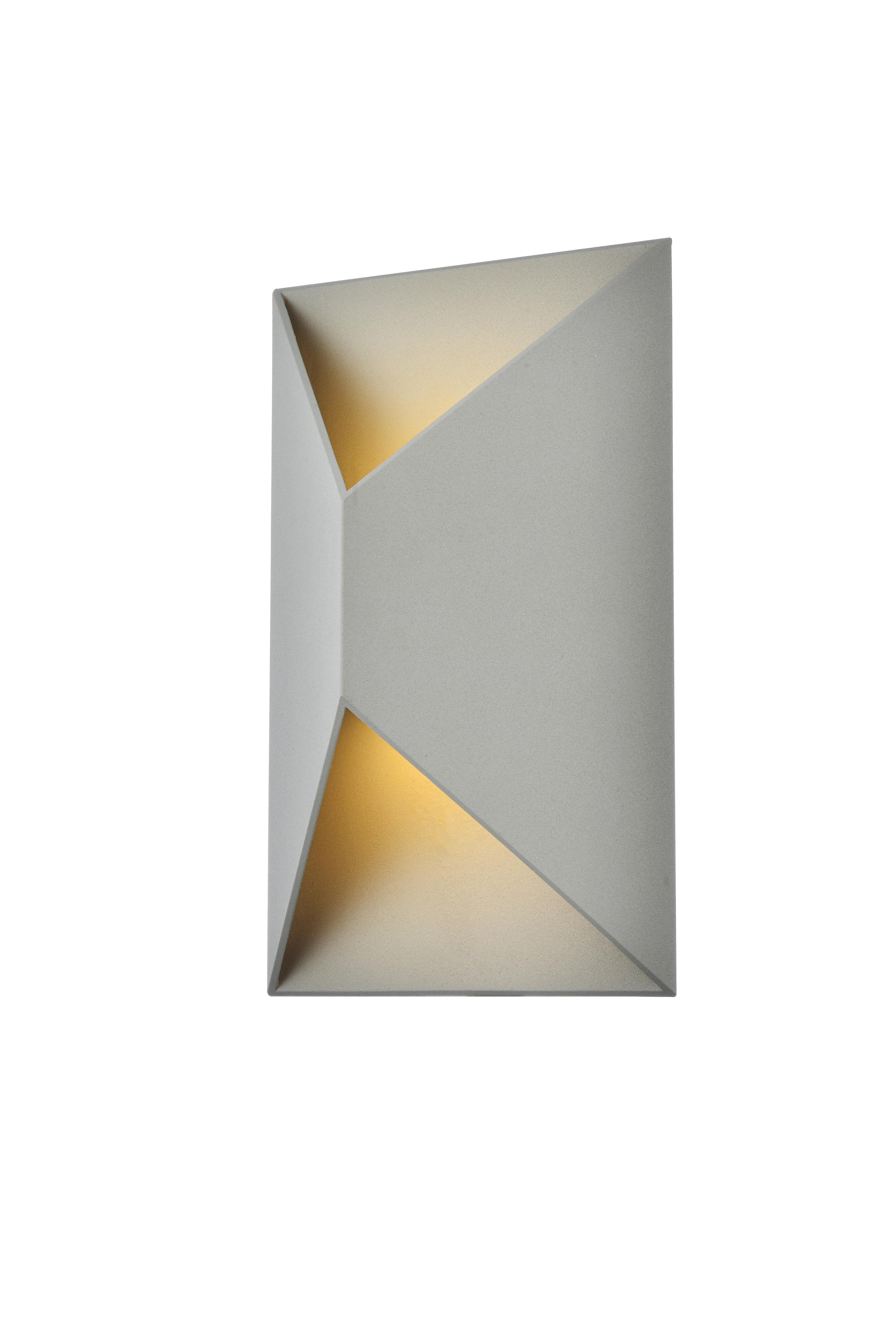 Raine Integrated Led Wall Sconce In Silver, Silver, large