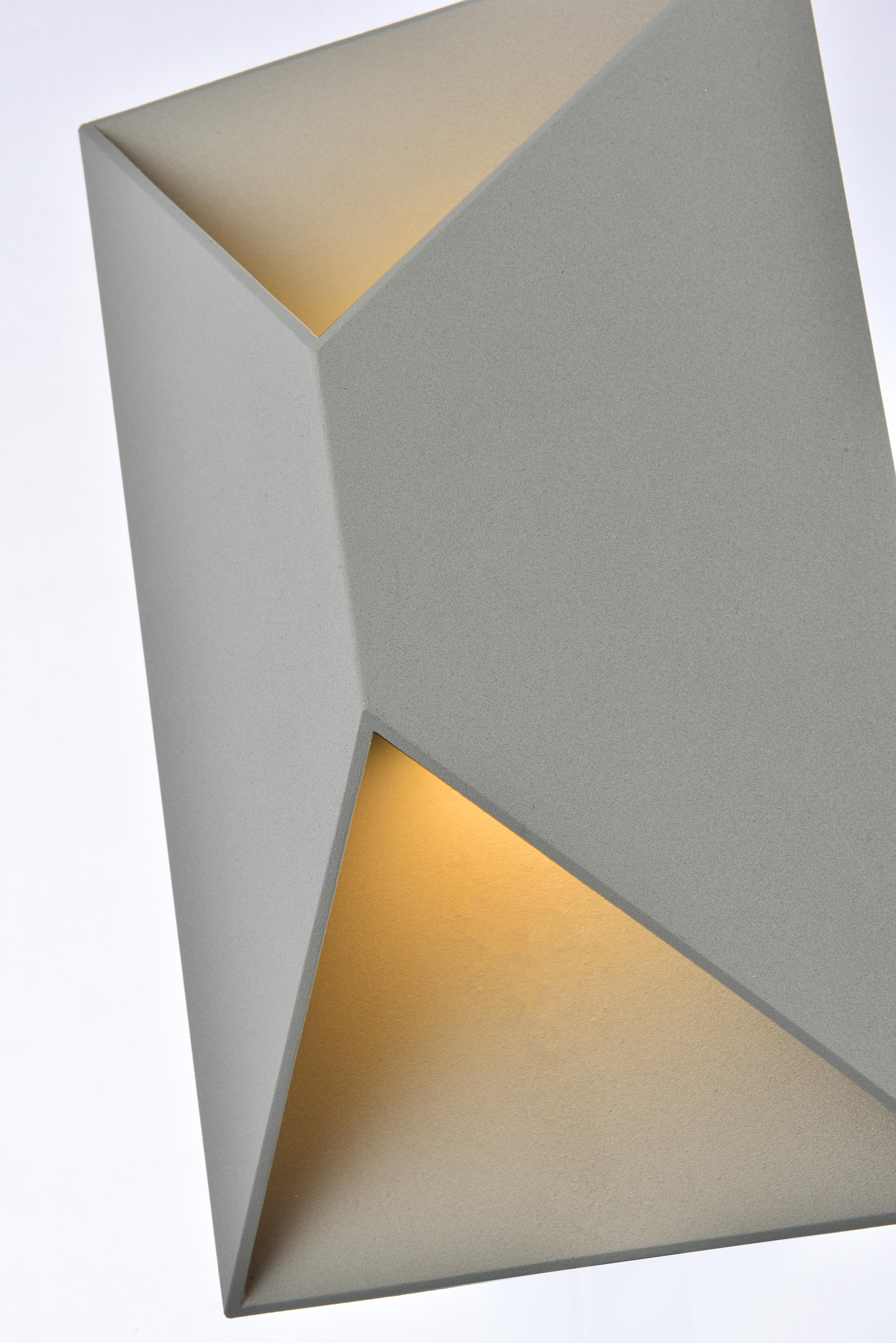 Raine Integrated Led Wall Sconce In Silver, Silver, large