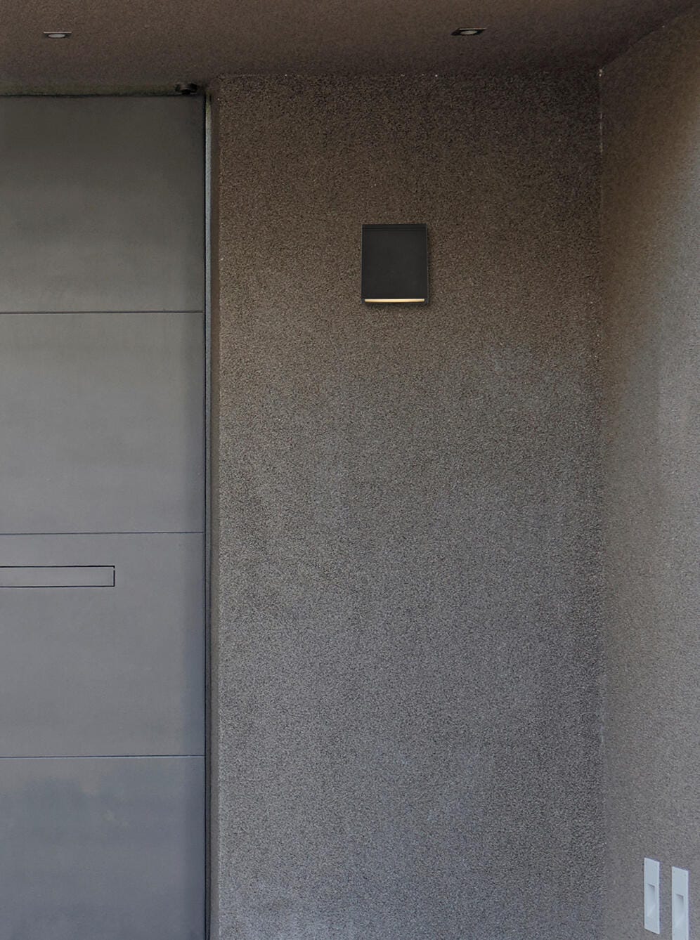 Raine Integrated Led Wall Sconce In Black, , rollover