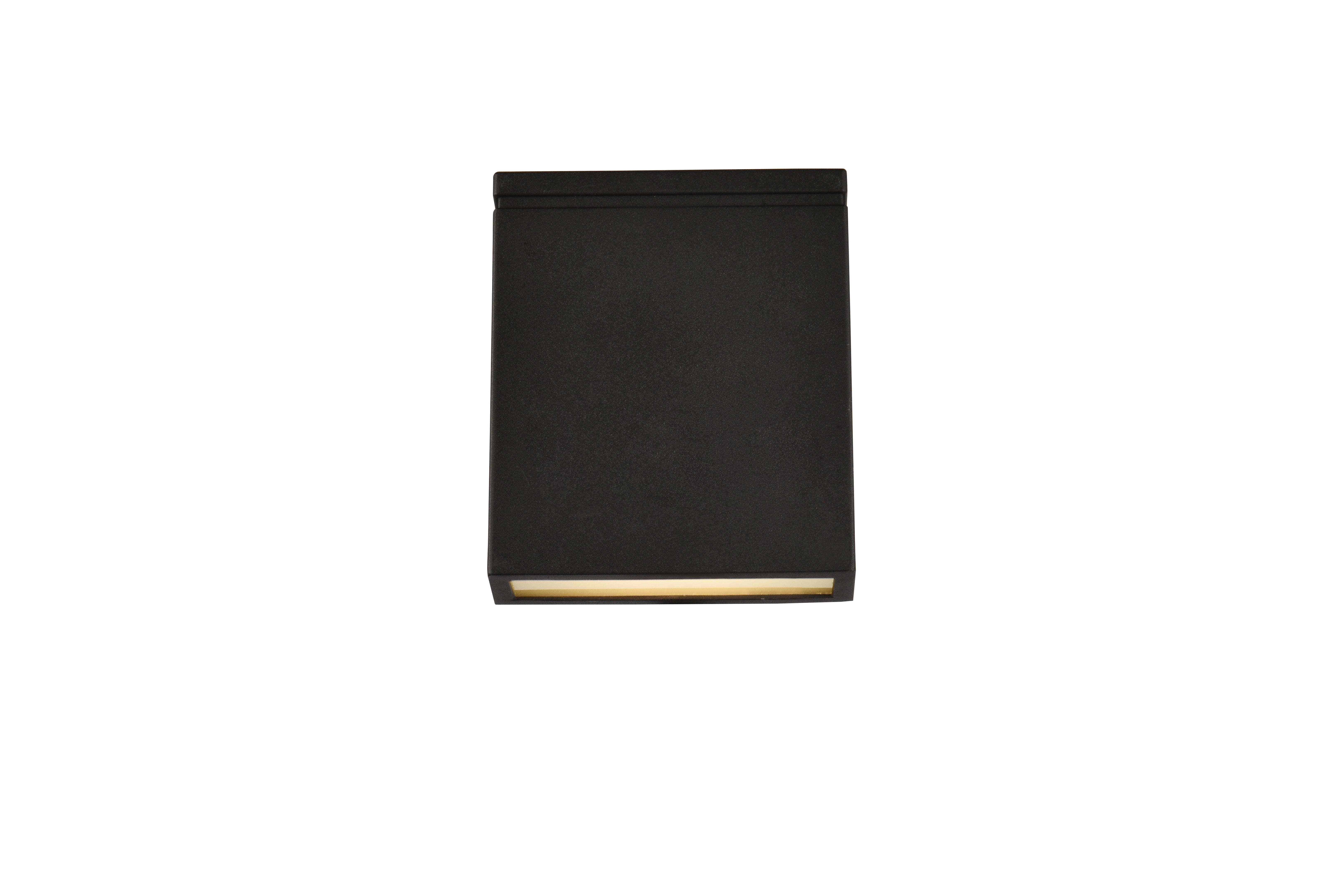 Raine Integrated Led Wall Sconce In Black, , large