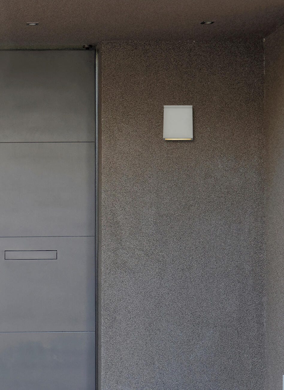 Raine Integrated Led Wall Sconce In Silver, Silver, rollover