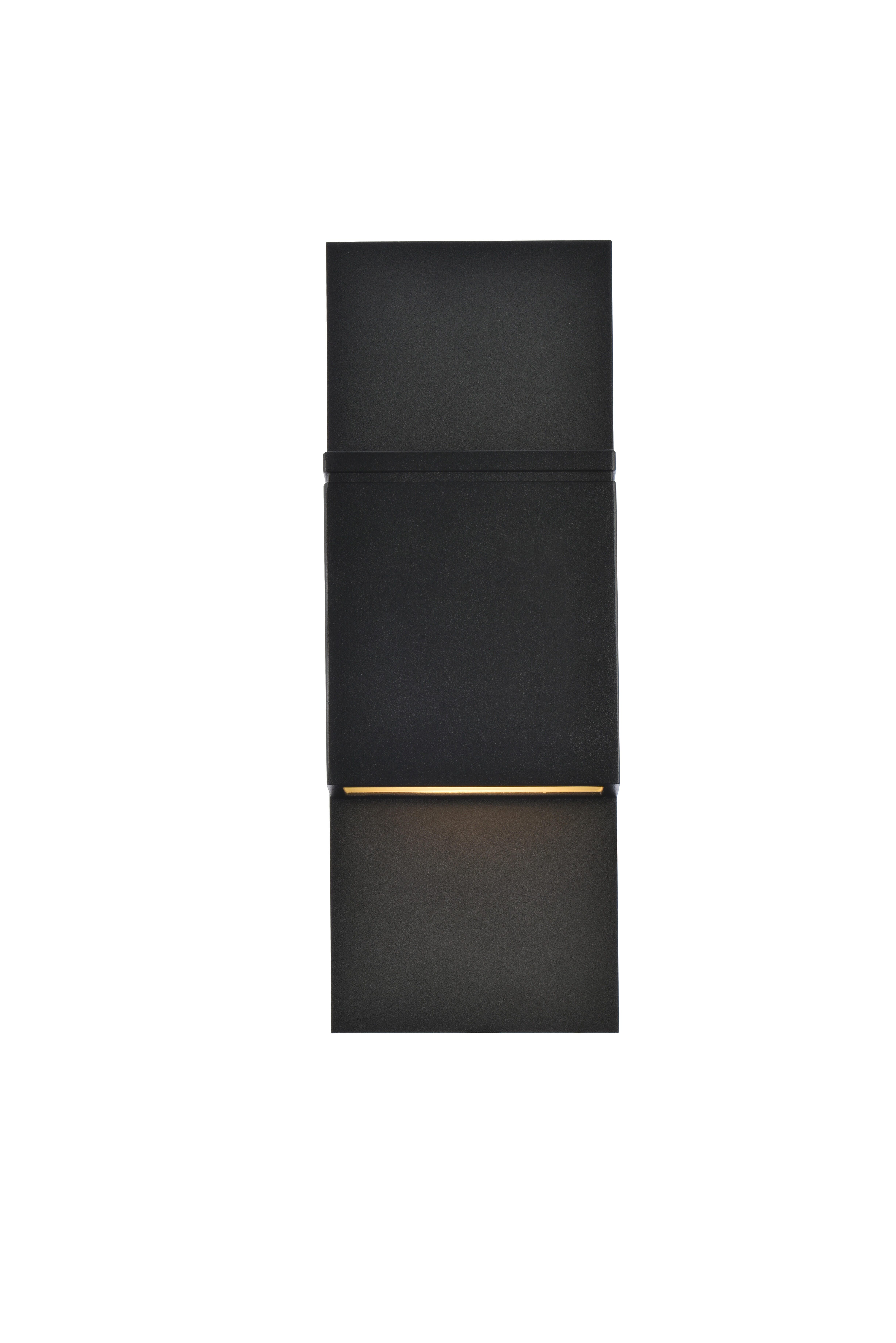 Raine Integrated Led Wall Sconce In Black, Black, large