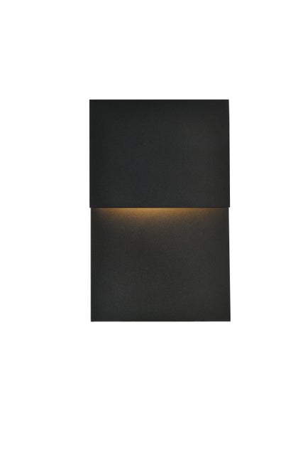 Raine Integrated Led Wall Sconce In Black, Black