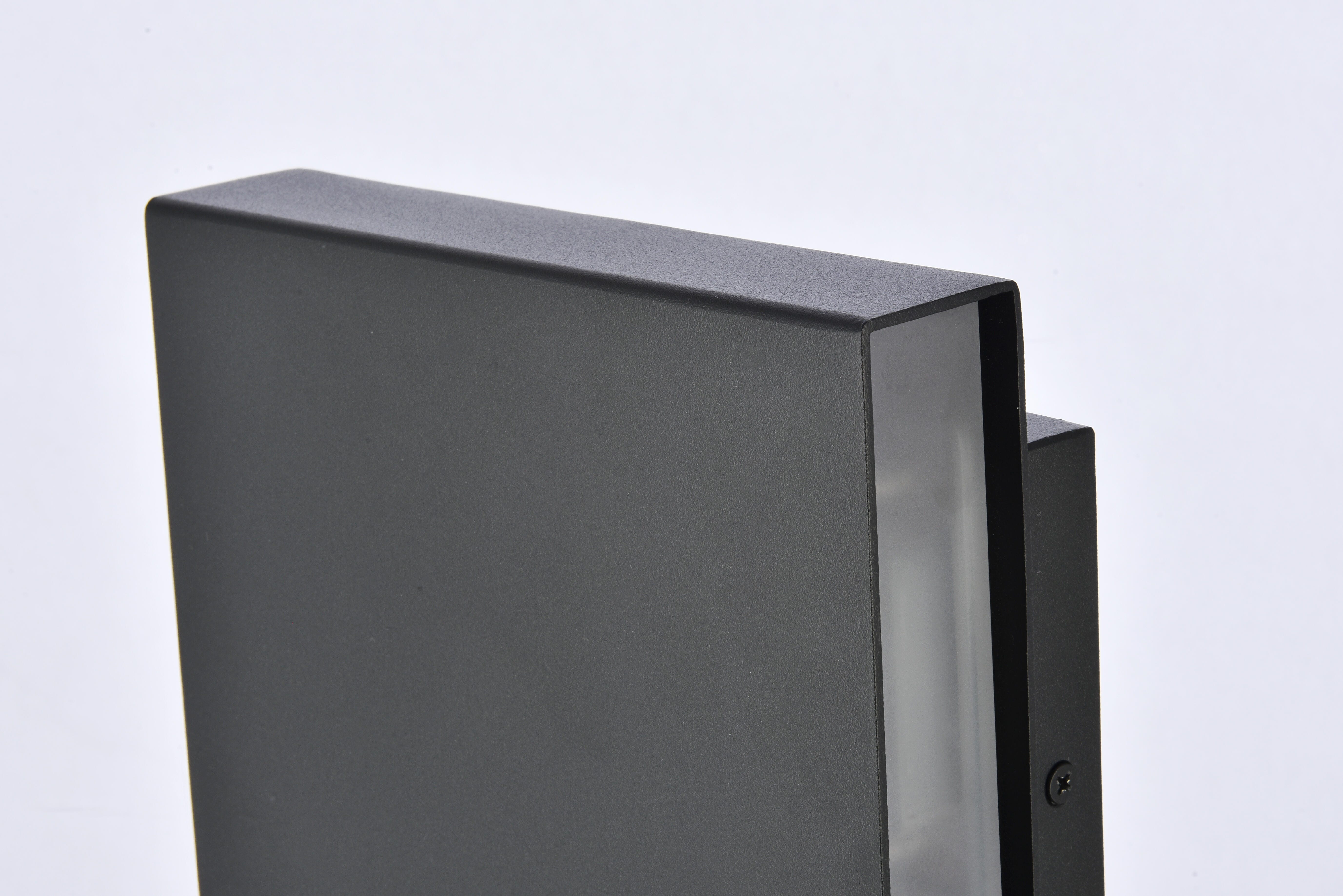 Raine Integrated Led Wall Sconce In Black, Black, large