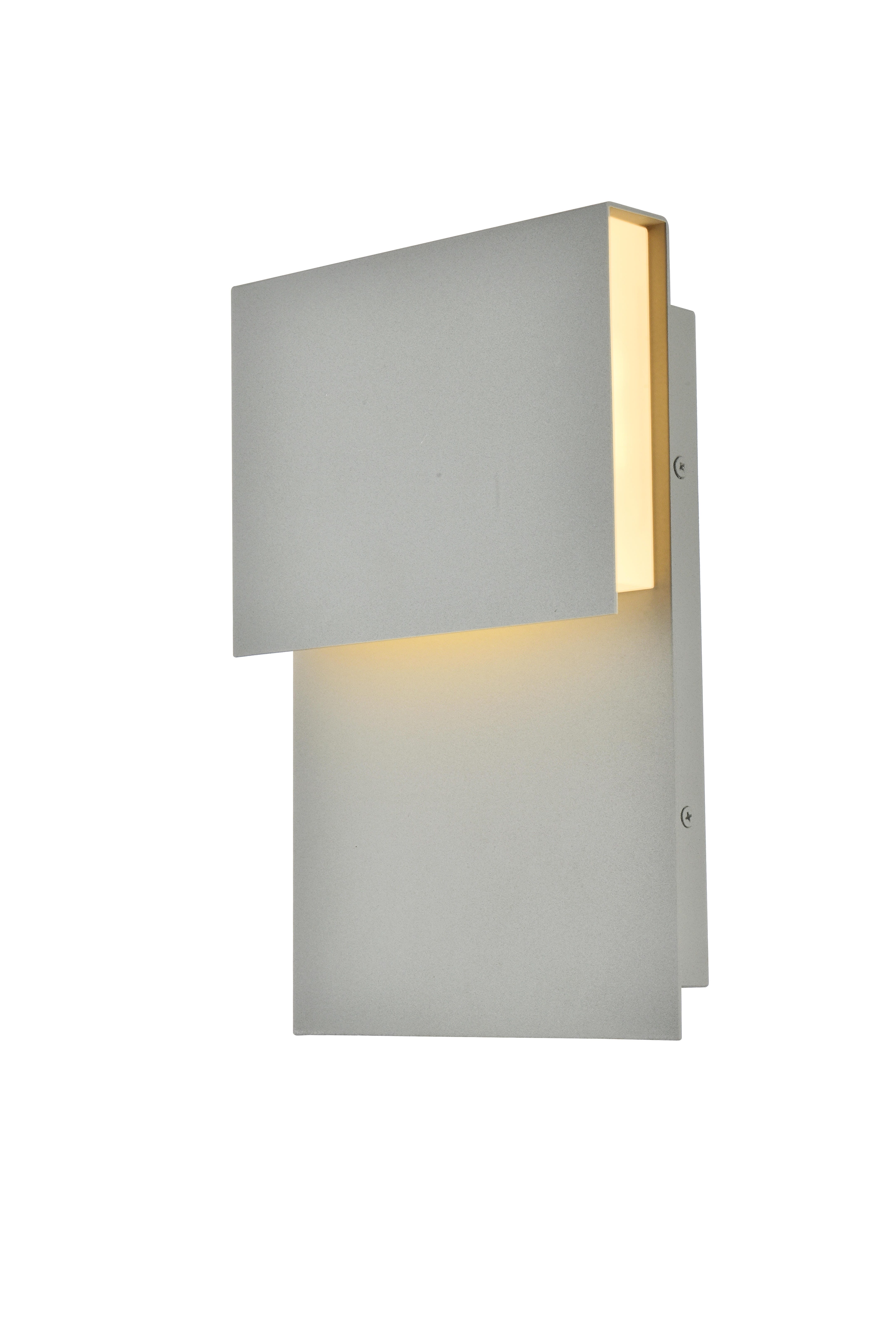 Raine Integrated Led Wall Sconce In Silver, Silver, large