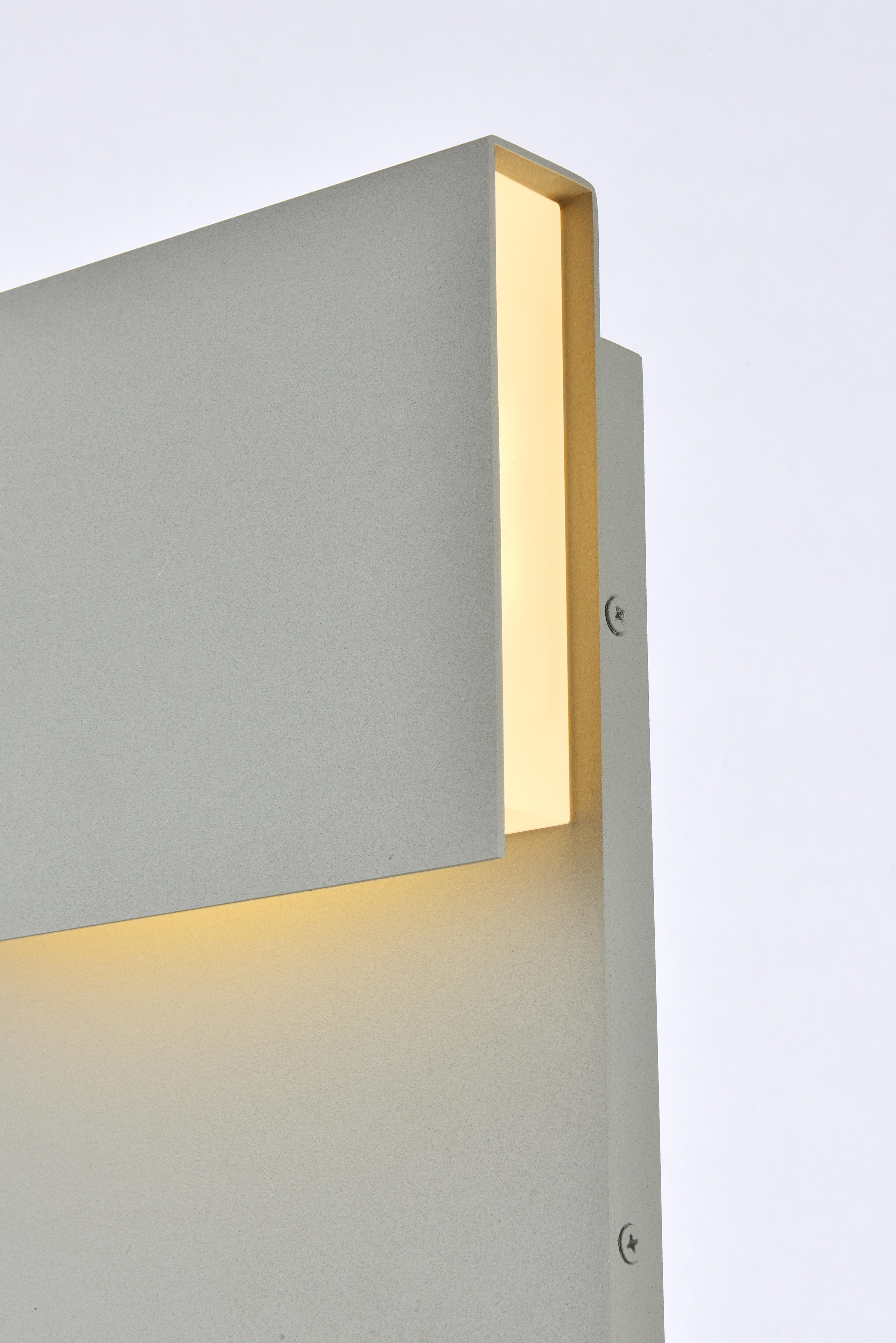 Raine Integrated Led Wall Sconce In Silver, Silver, large