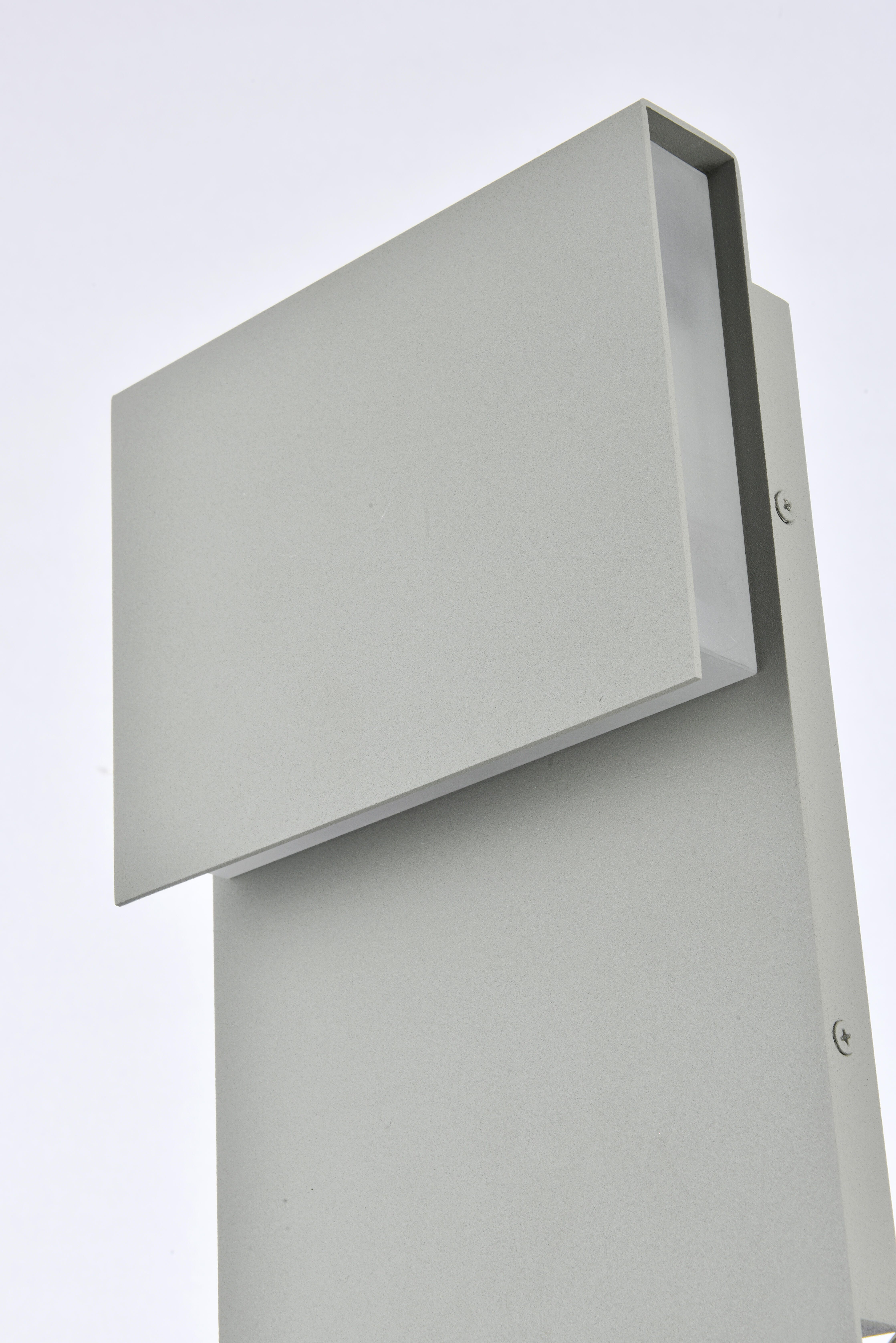 Raine Integrated Led Wall Sconce In Silver, Silver, large