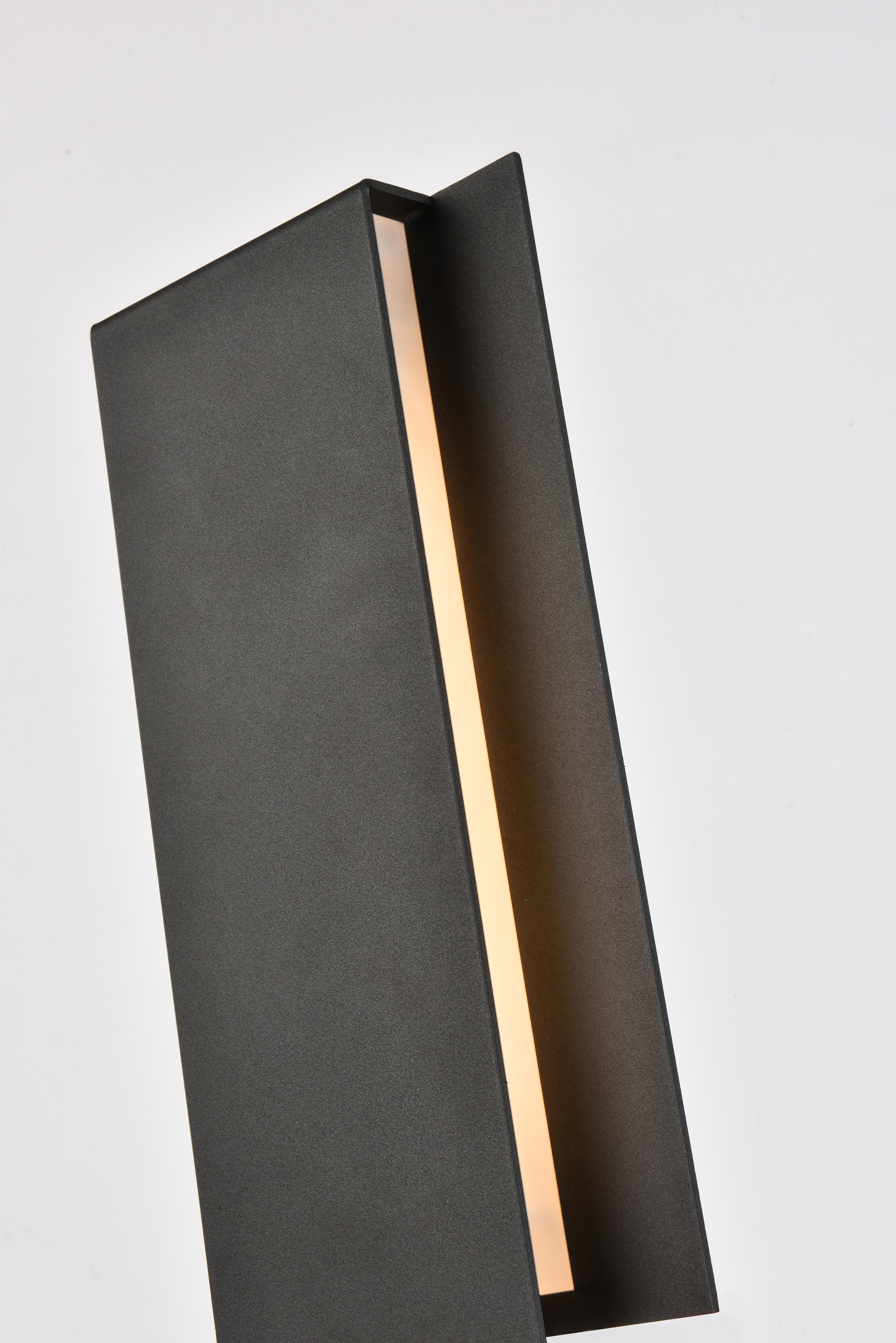 Raine Integrated Led Wall Sconce In Black, , large