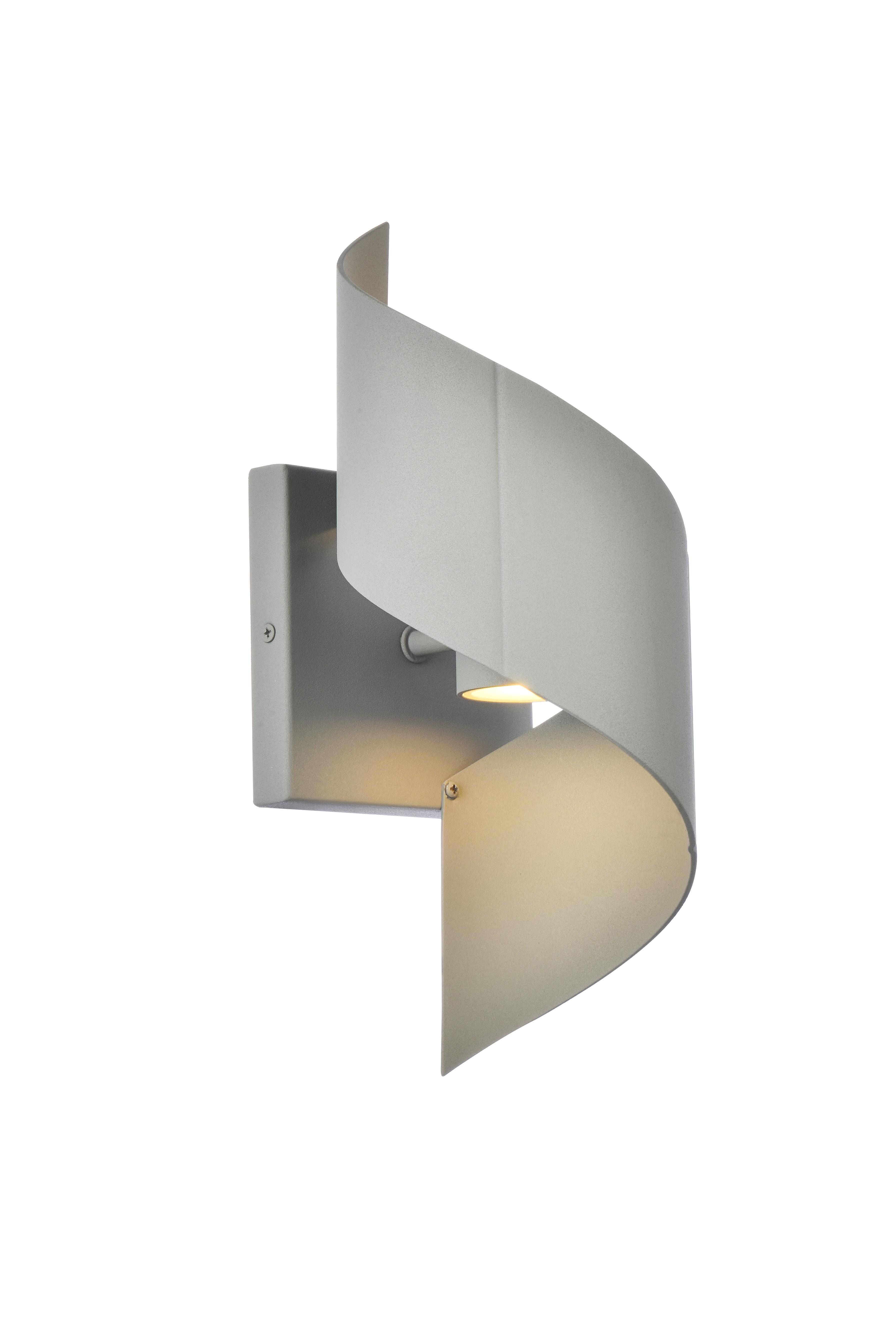 Raine Integrated Led Wall Sconce In Silver, , large