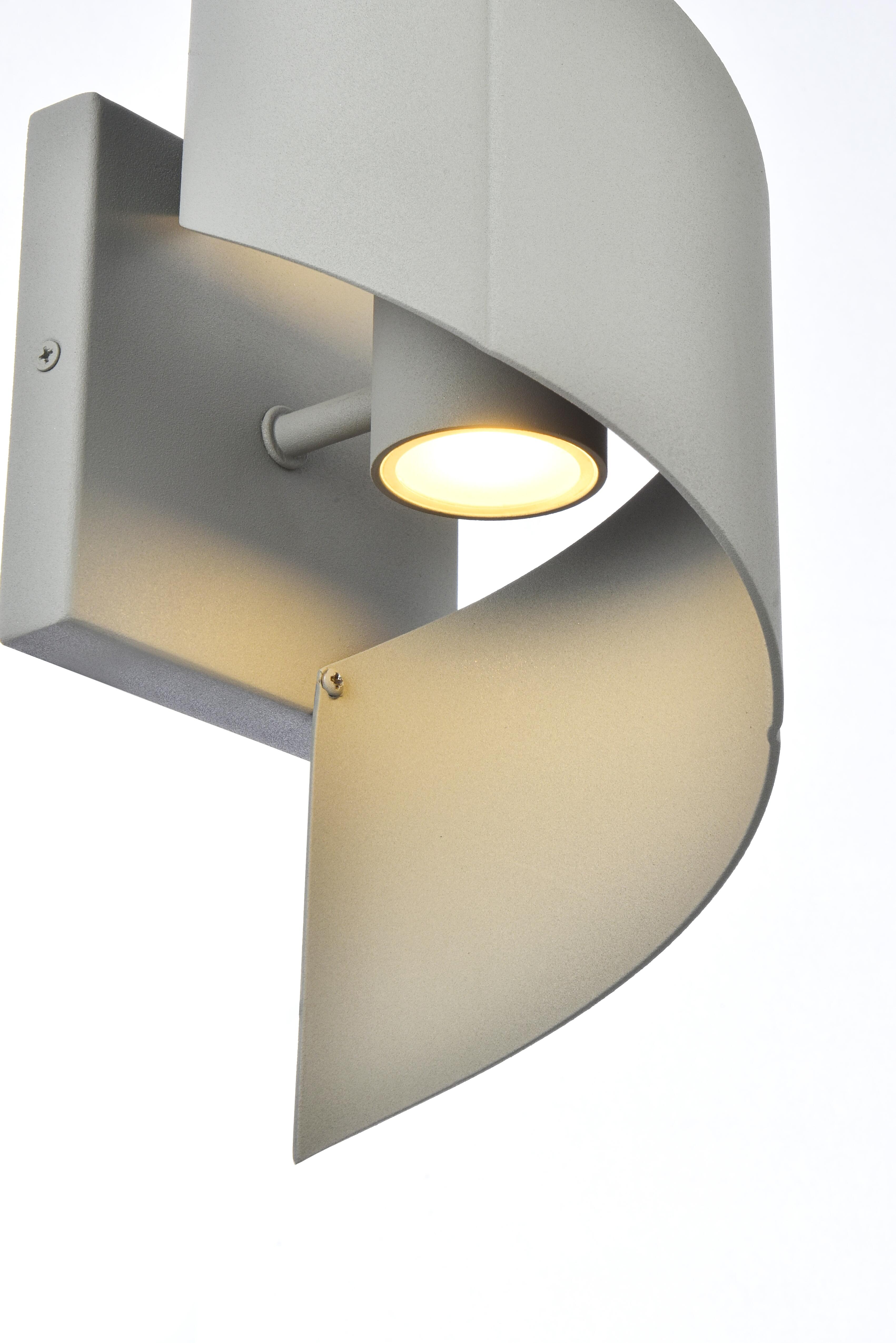 Raine Integrated Led Wall Sconce In Silver, , large