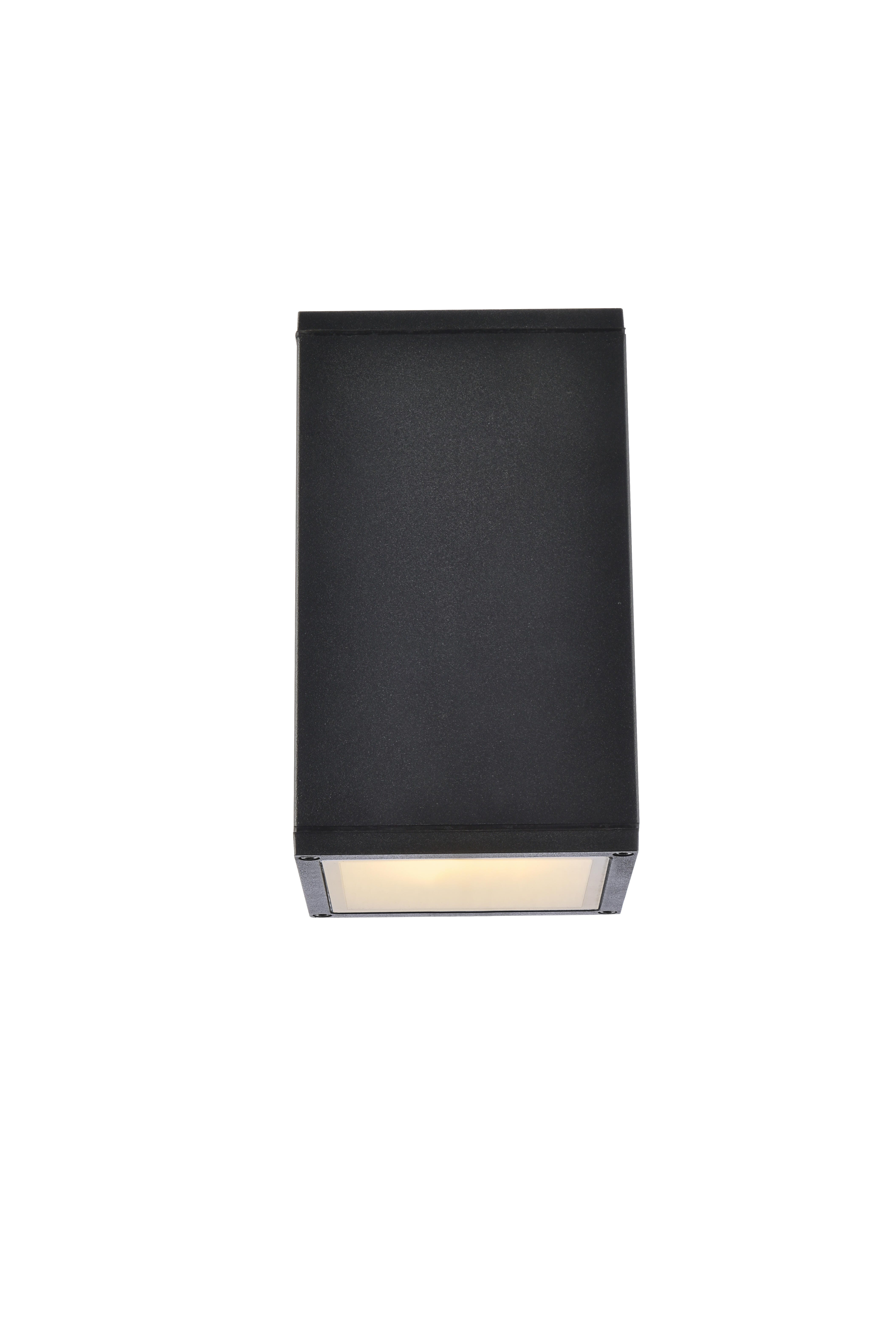 Raine Outdoor Wall Lanternin Black, Black, large