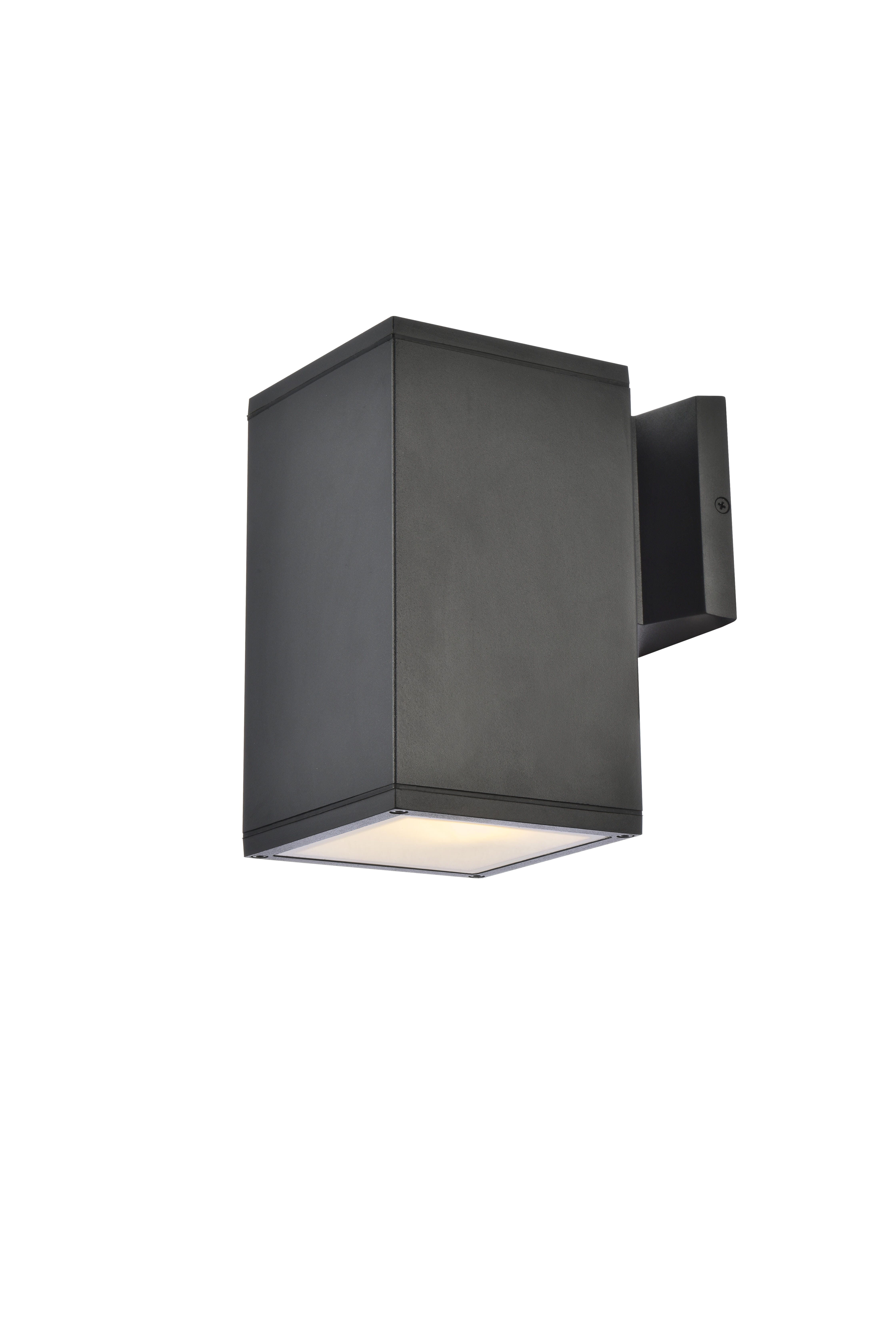 Raine Outdoor Wall Lanternin Black, Black, large