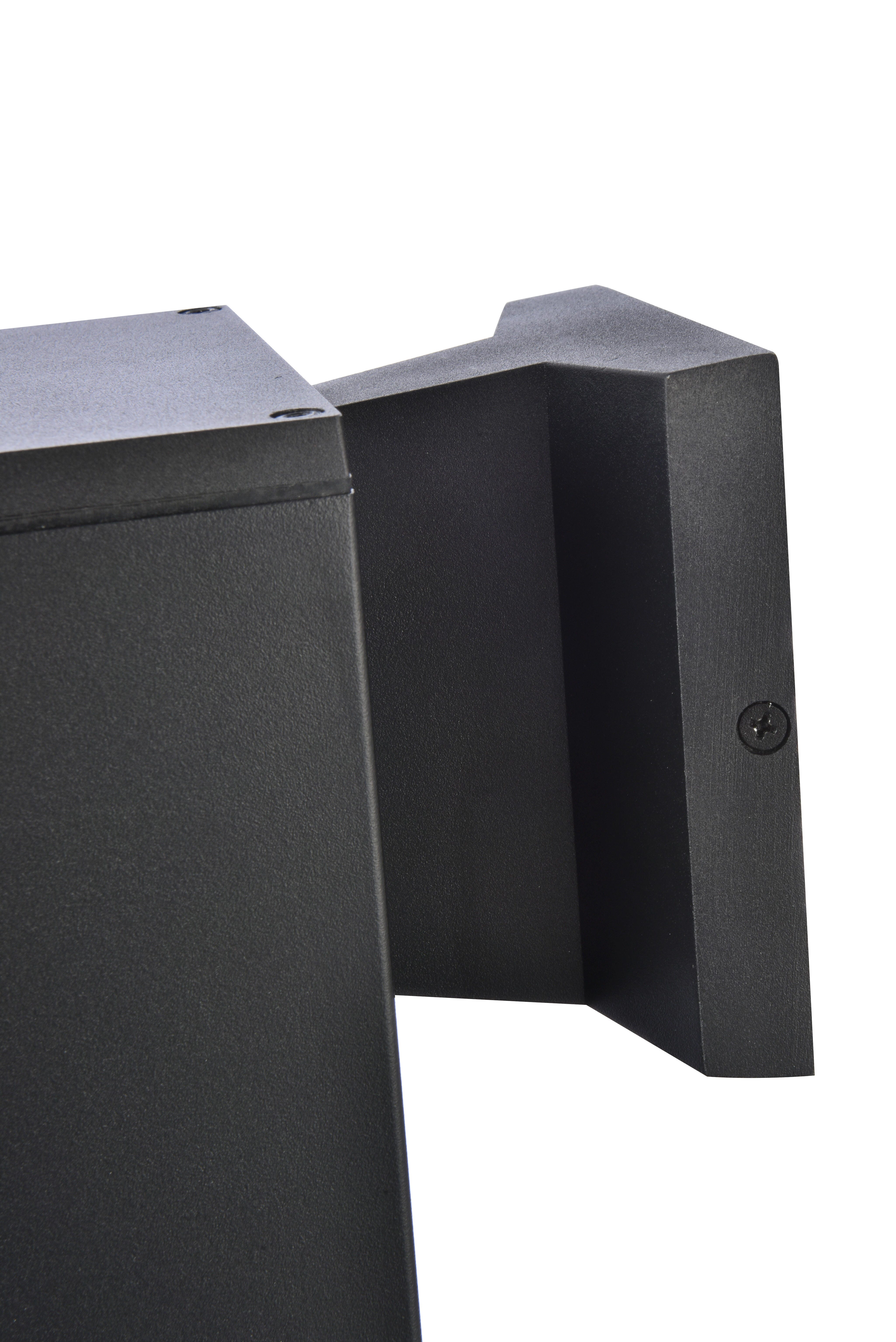 Raine Outdoor Wall Lanternin Black, Black, large