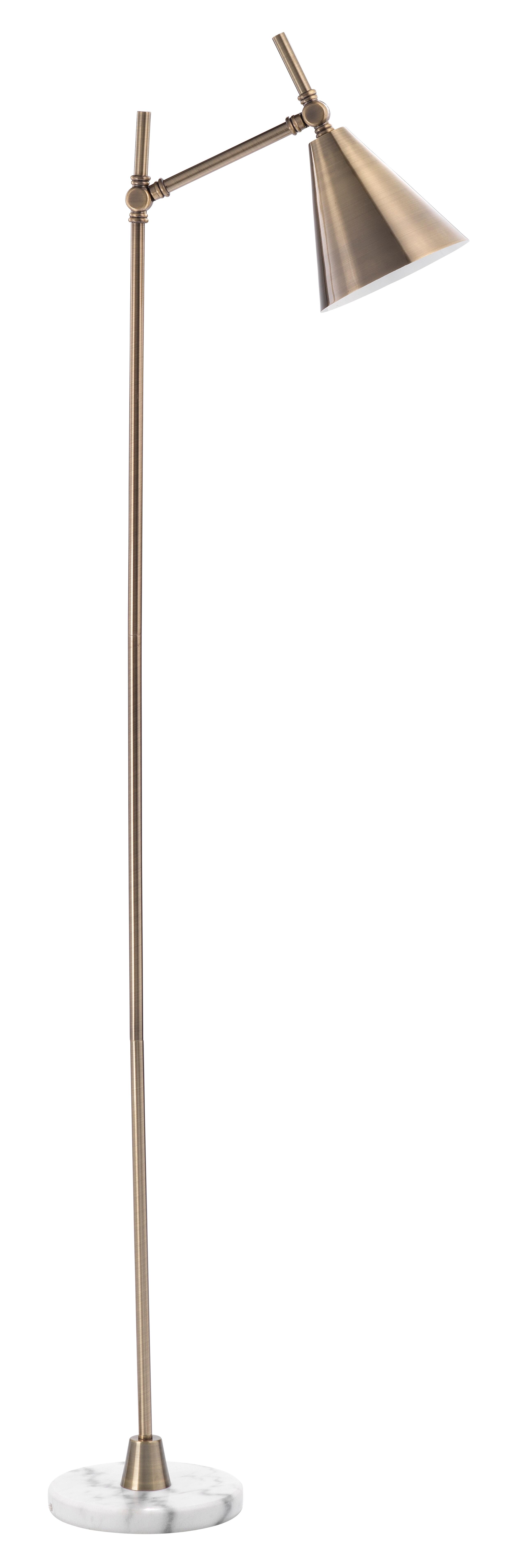 Relaxed Elegance Everly Floor Lamp, Brass, large