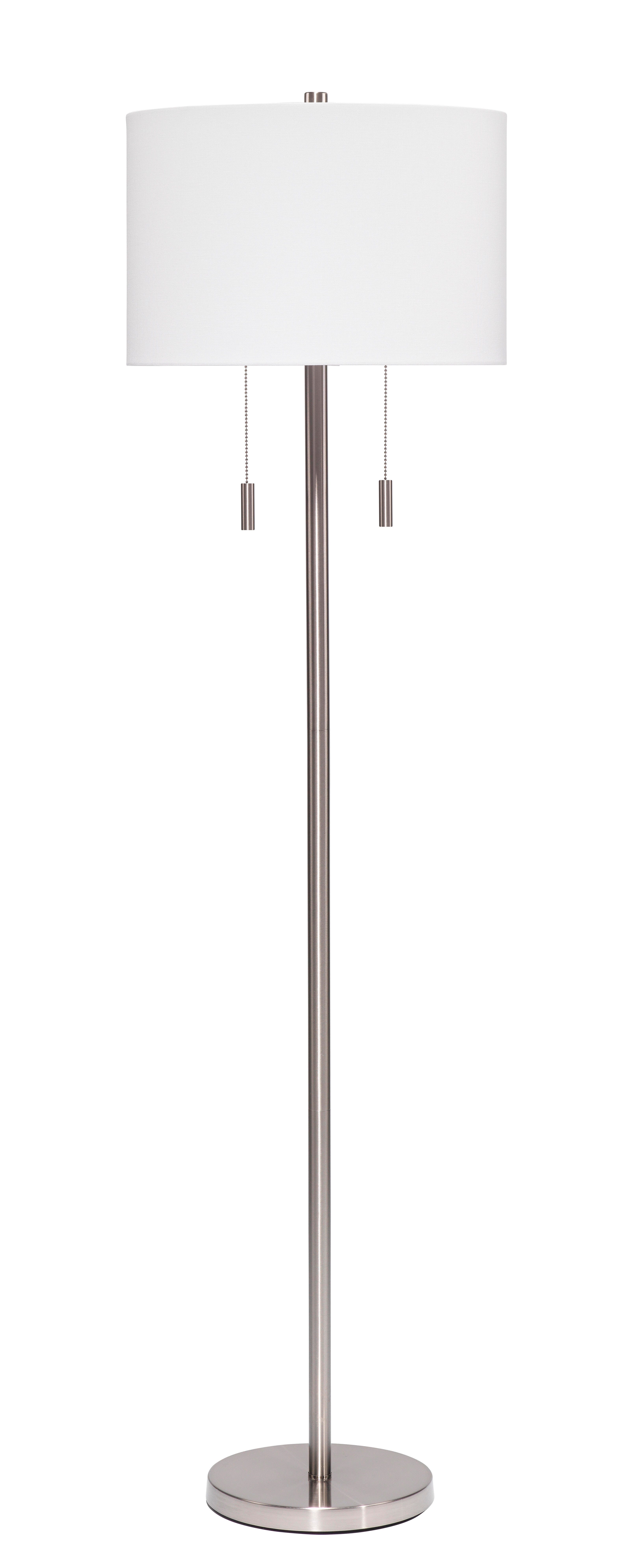 Relaxed Elegance Lillian Floor Lamp, Silver, large