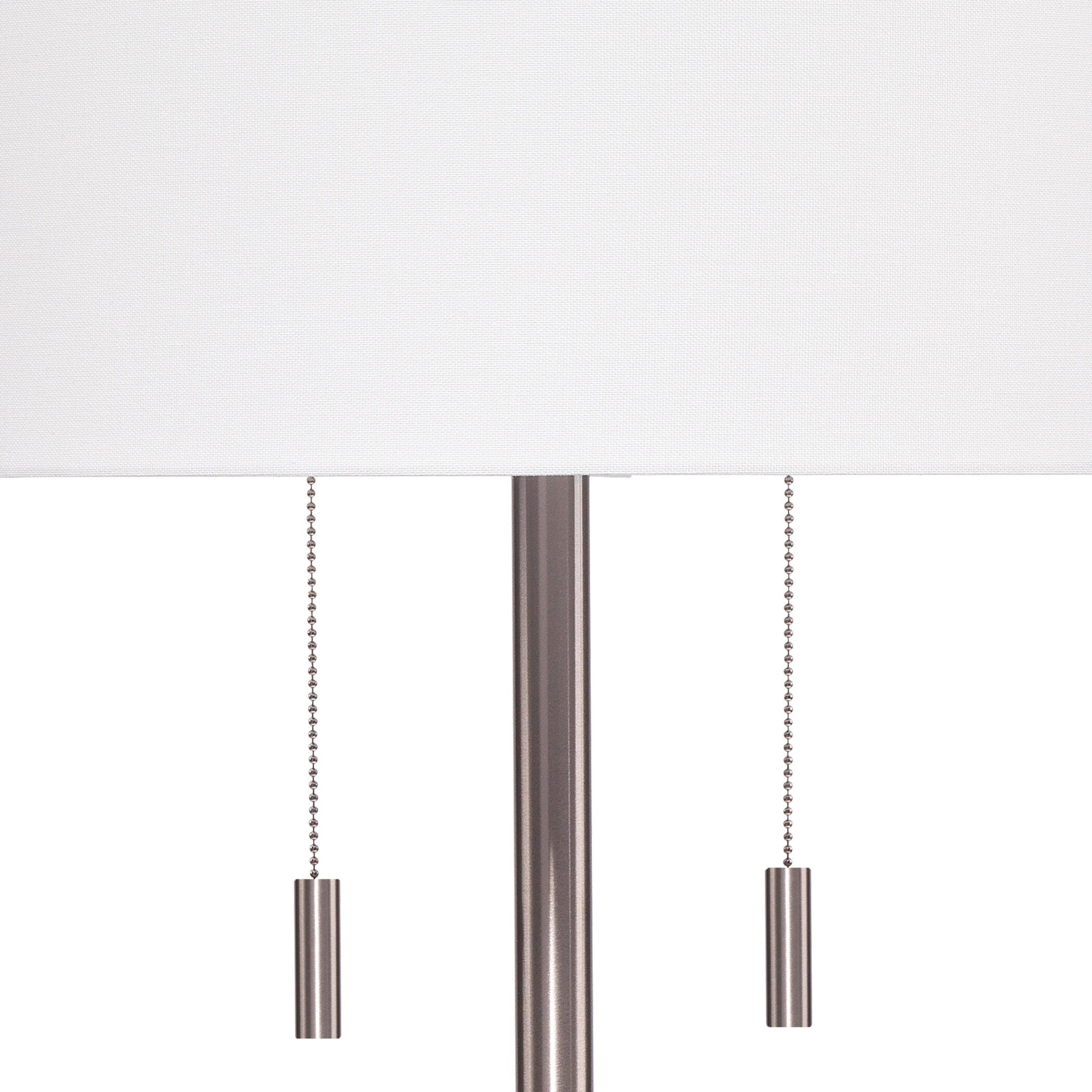 Relaxed Elegance Lillian Floor Lamp, Silver, large